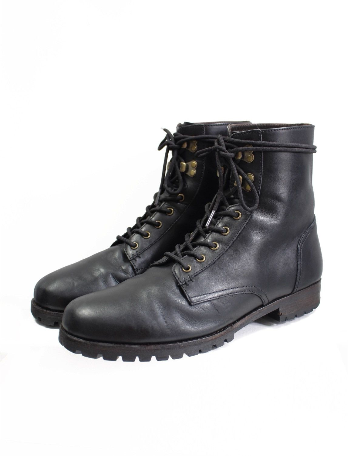 Japanese Brand SS2019 RENOM PARIS LEATHER WORK BOOTS Size US 8 / EU 41 - 4 Thumbnail