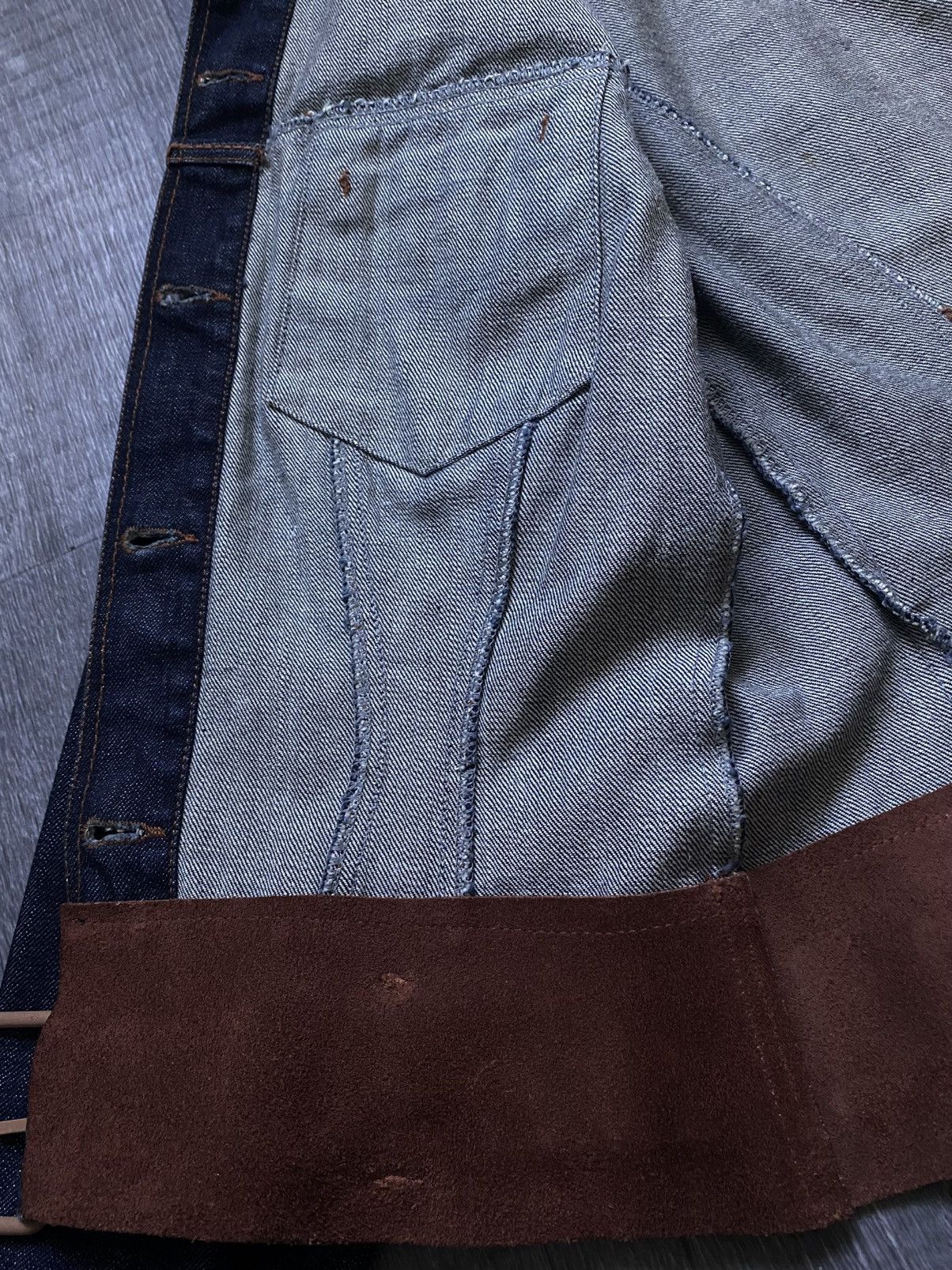 Jean Paul Gaultier Jean Paul Gaultier JPG.Jean’s Archival Denim Suede Jacket Size M / US 6-8 / IT 42-44 - 20 Thumbnail