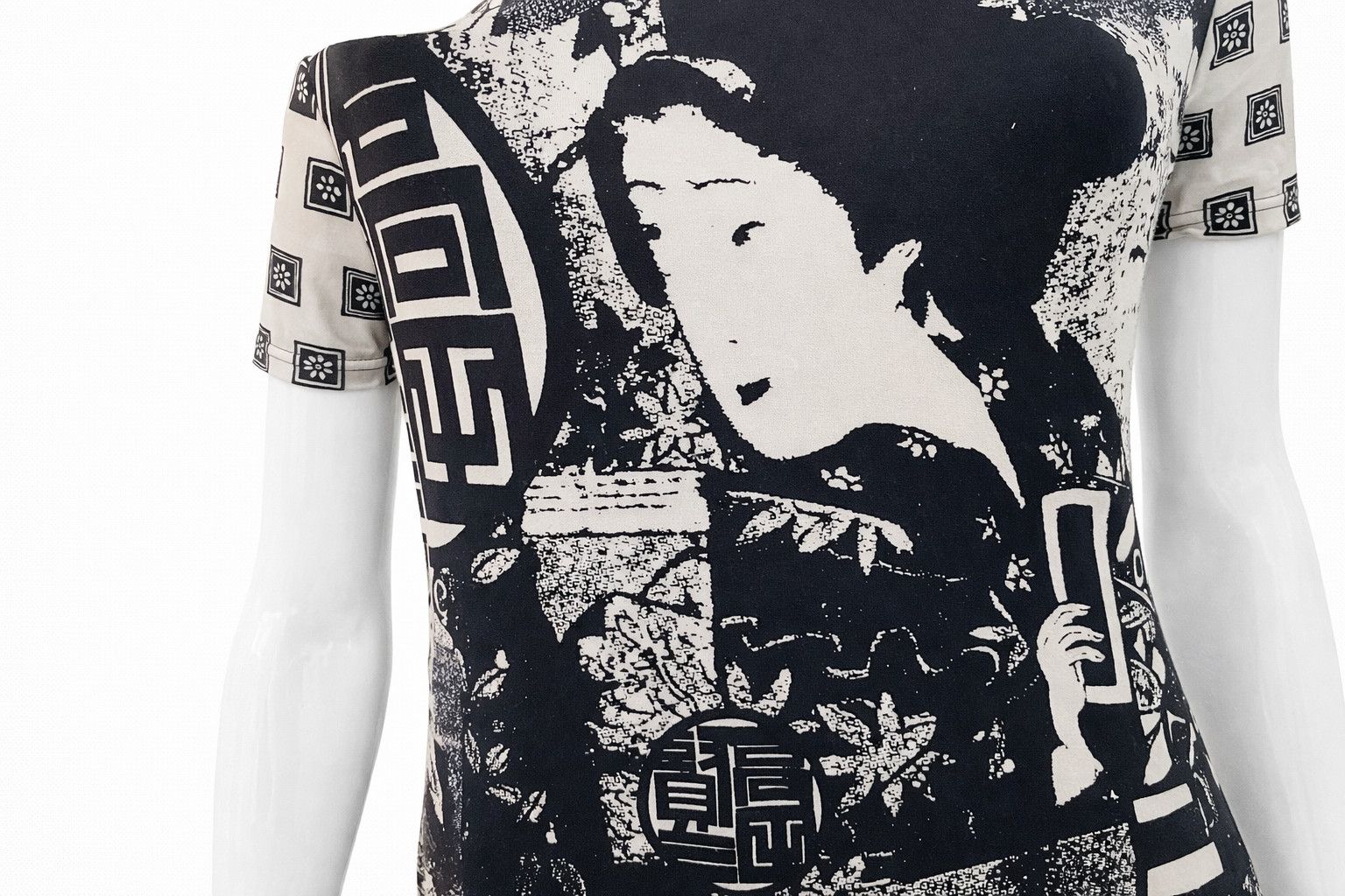Kenzo Kenzo Graphic Maxi Japanese Japan Geisha Print Long Dress Size L / US 10 / IT 46 - 7 Thumbnail