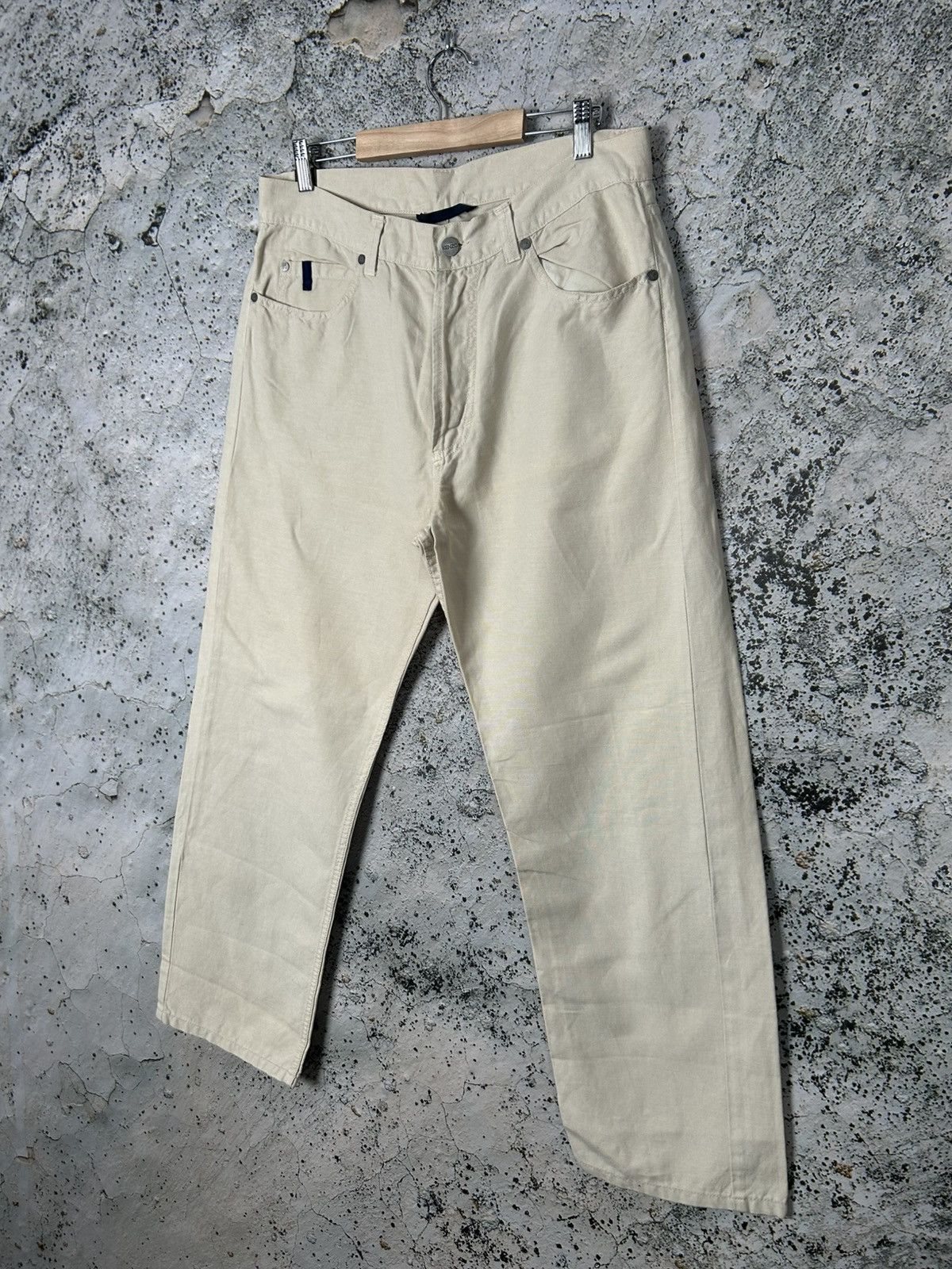 Kenzo Vintage Kenzo Homme Linen Pants Avantgarde Designer Archival Size US 36 / EU 52 - 2 Thumbnail