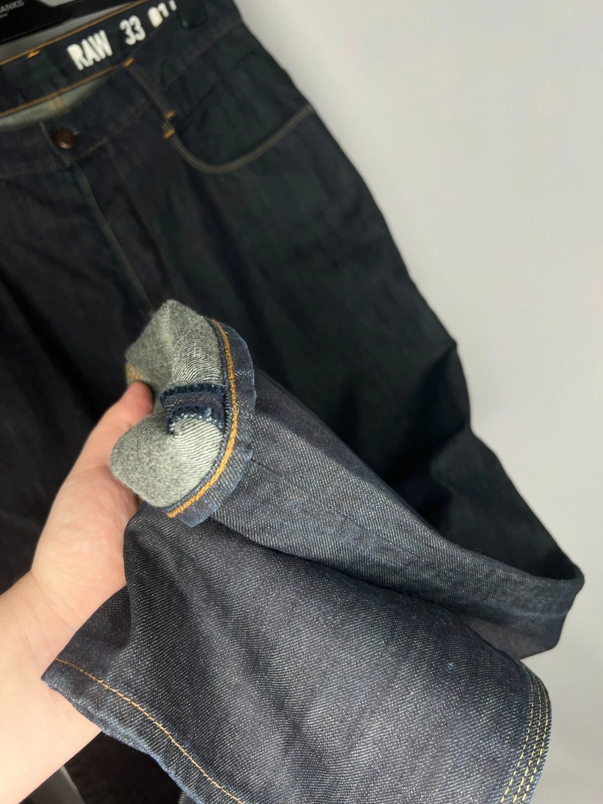 G-Star G-Star Raw 3301 Jeans Navy Blue New Radar Tapered Size US 32 / EU 48 - 8 Thumbnail