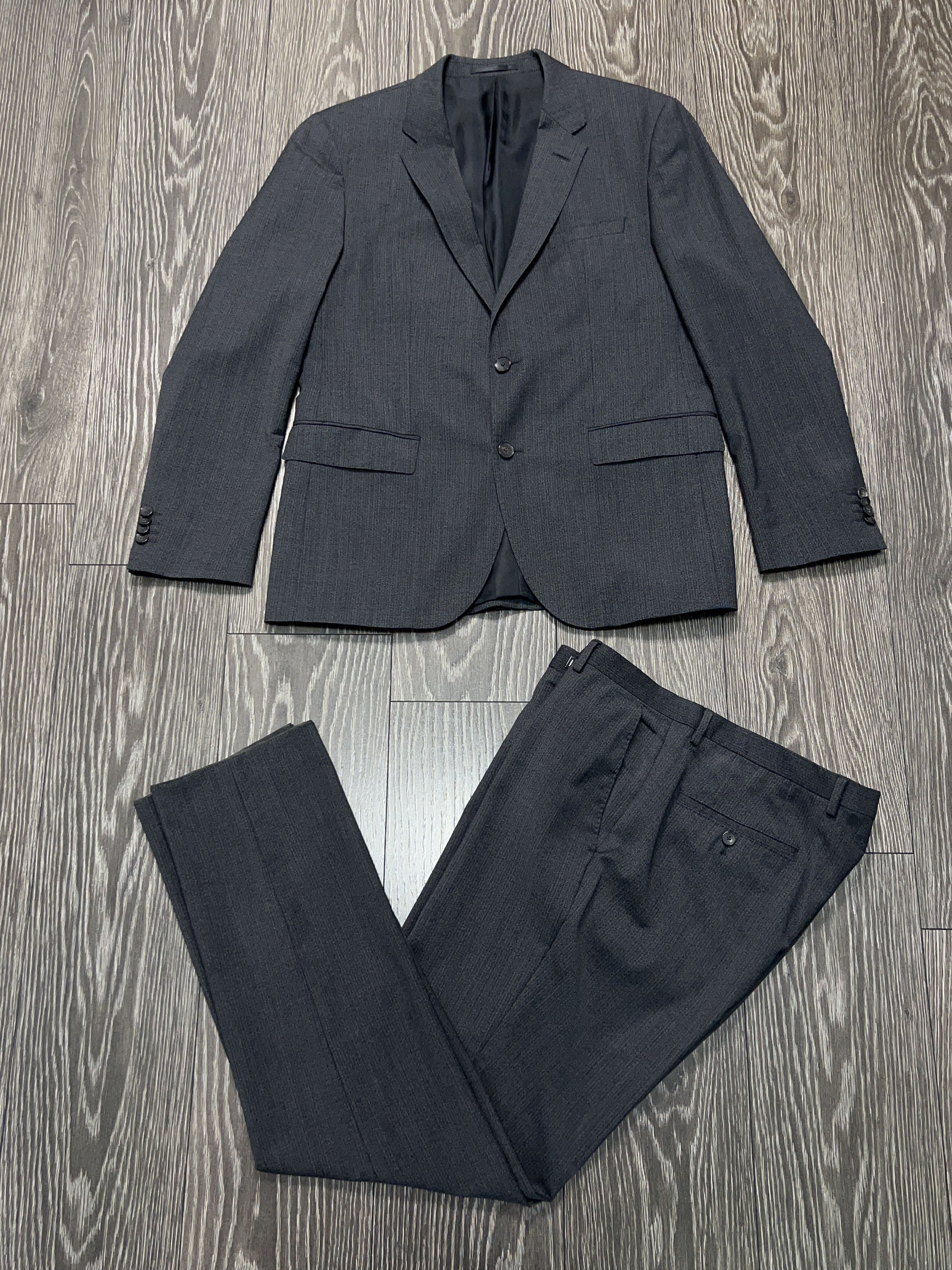 Hugo Boss Johnstons Lenon 2 Piece Suit Blazer Trousers Pants Size 50 R Size 40R - 1 Thumbnail