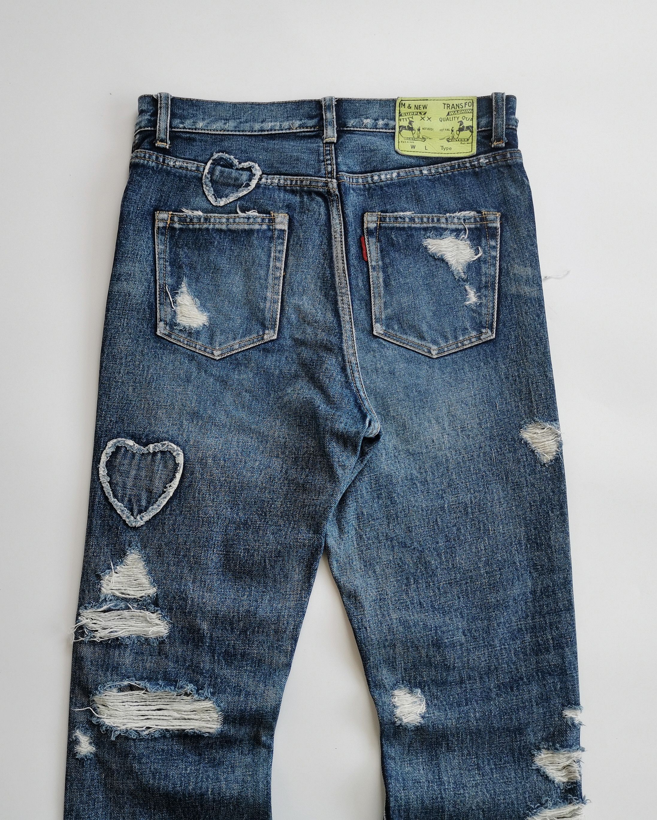 Kapital RNA INC. Slang distressed patchwork denim jeans Size US 29 - 4 Thumbnail