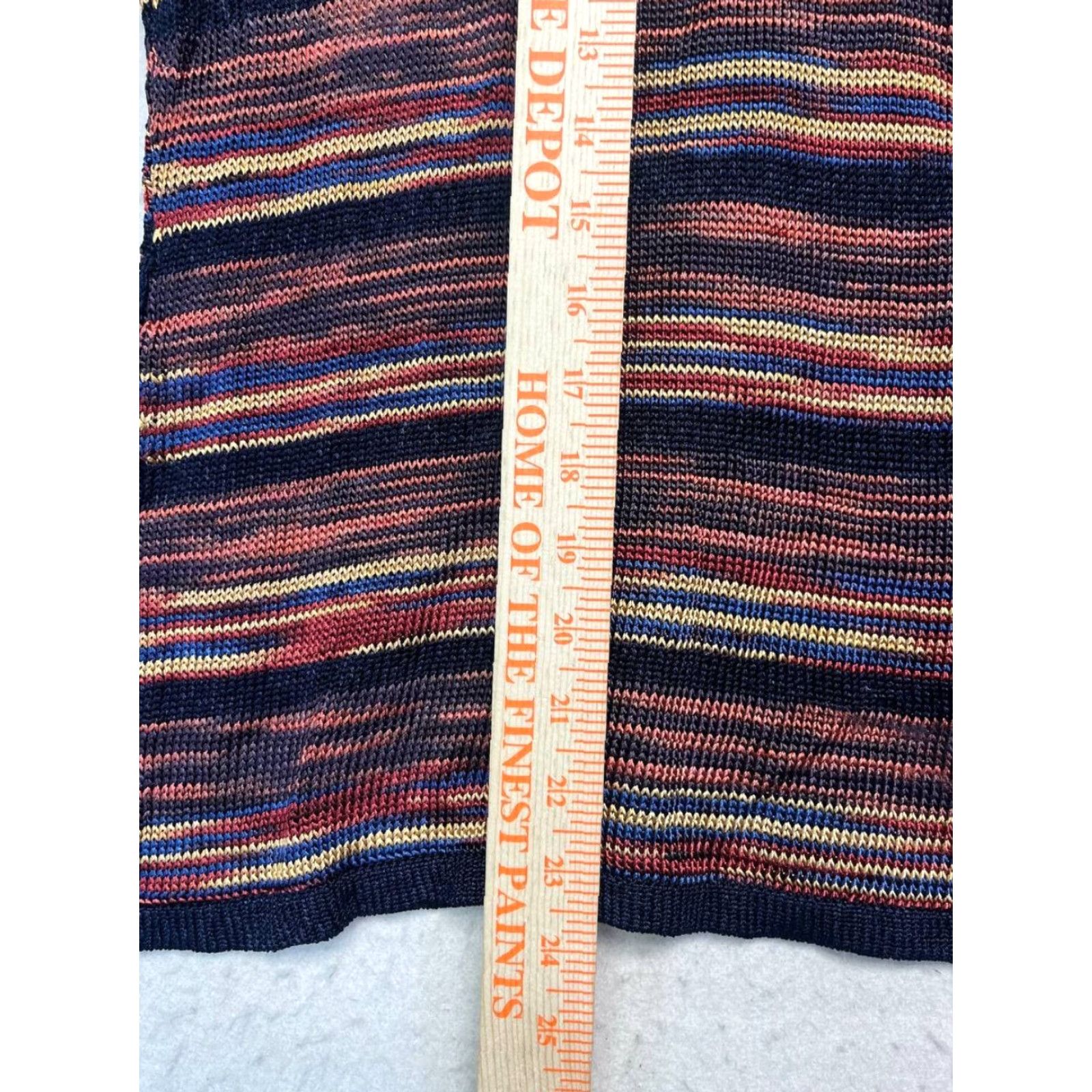 Vintage Tamara Catz Brown Tribal Swater Striped Zip Up Women Size Small Heavy Size S / US 4 / IT 40 - 5 Thumbnail