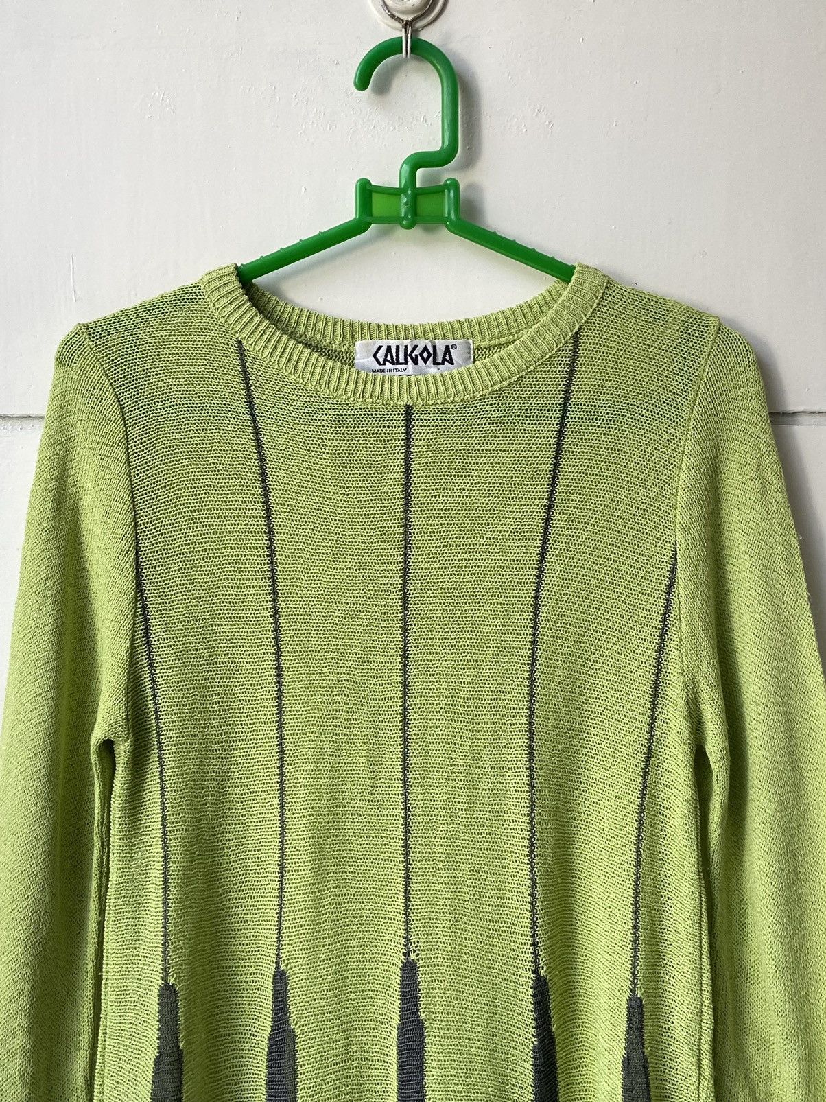 Designer CALIGOLA Knit Long Sleeve T-shirt Size US XXS / EU 40 - 11 Thumbnail