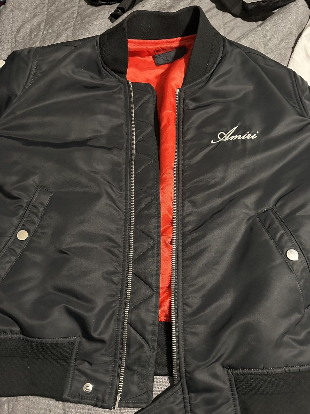 Amiri AMIRI BONE BOMBER JACKET Size US M / EU 48-50 / 2 - 5 Thumbnail
