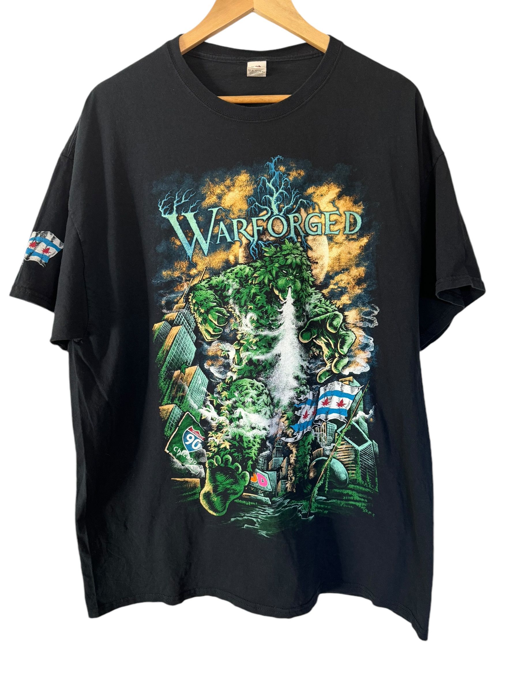 Band Tees × Fruit Of The Loom 2005 Warforged Chicago Weed Monster Band Tee Size US XL / EU 56 / 4 - 1 Thumbnail