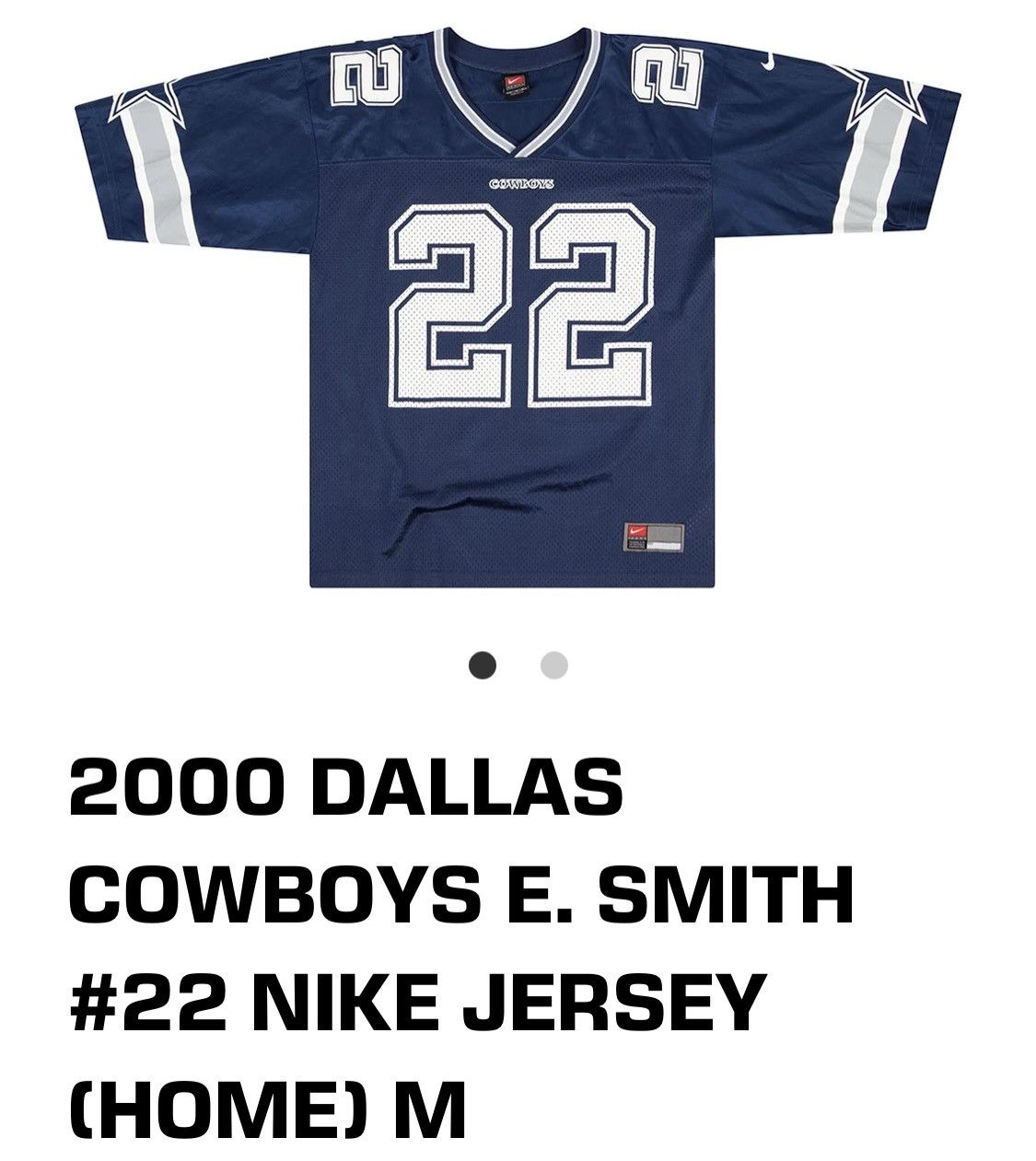 NFL × Nike × Vintage VINTAGE NIKE DALLAS COWBOYS EMMITT SMITH NFL JERSEY Size US L / EU 52-54 / 3 - 13 Thumbnail