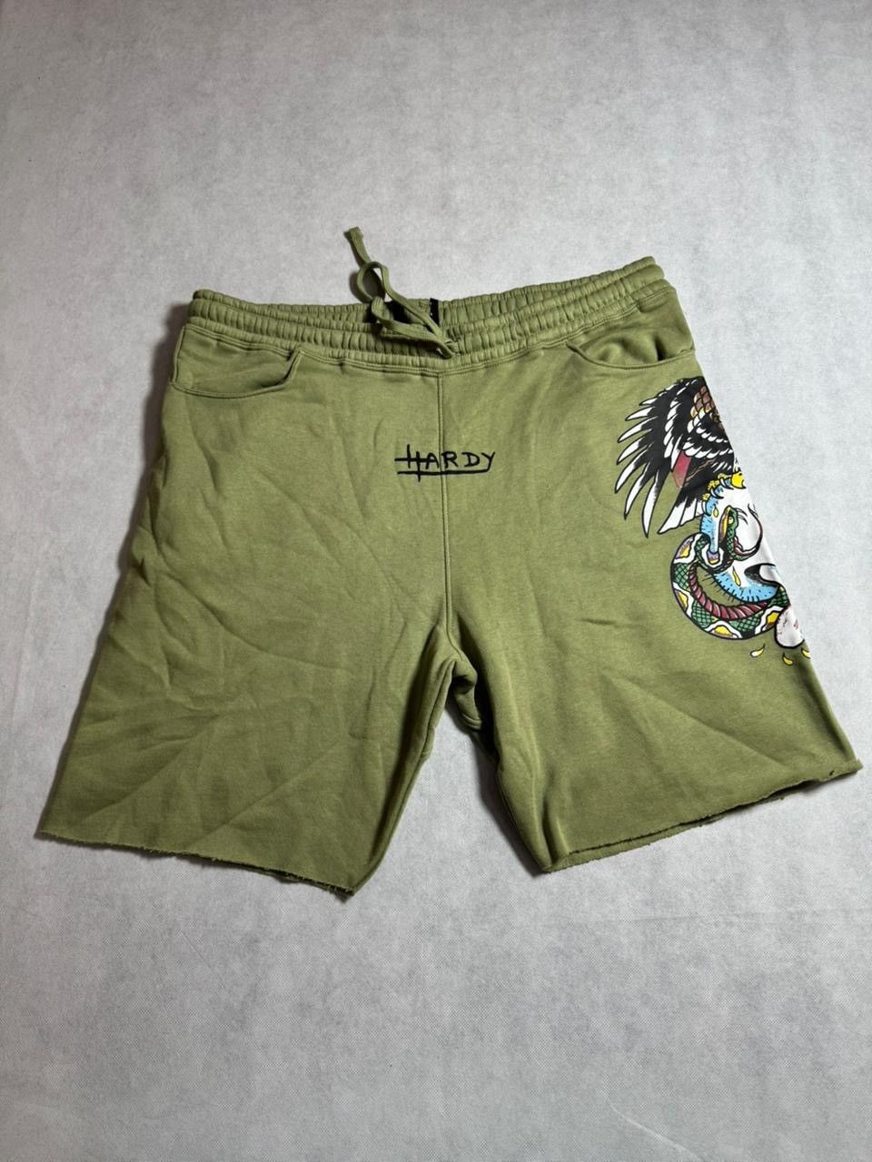 Ed Hardy Ed Hardy Men’s Olive Green Shorts (Unworn) Size US 38 / EU 54 - 1 Thumbnail
