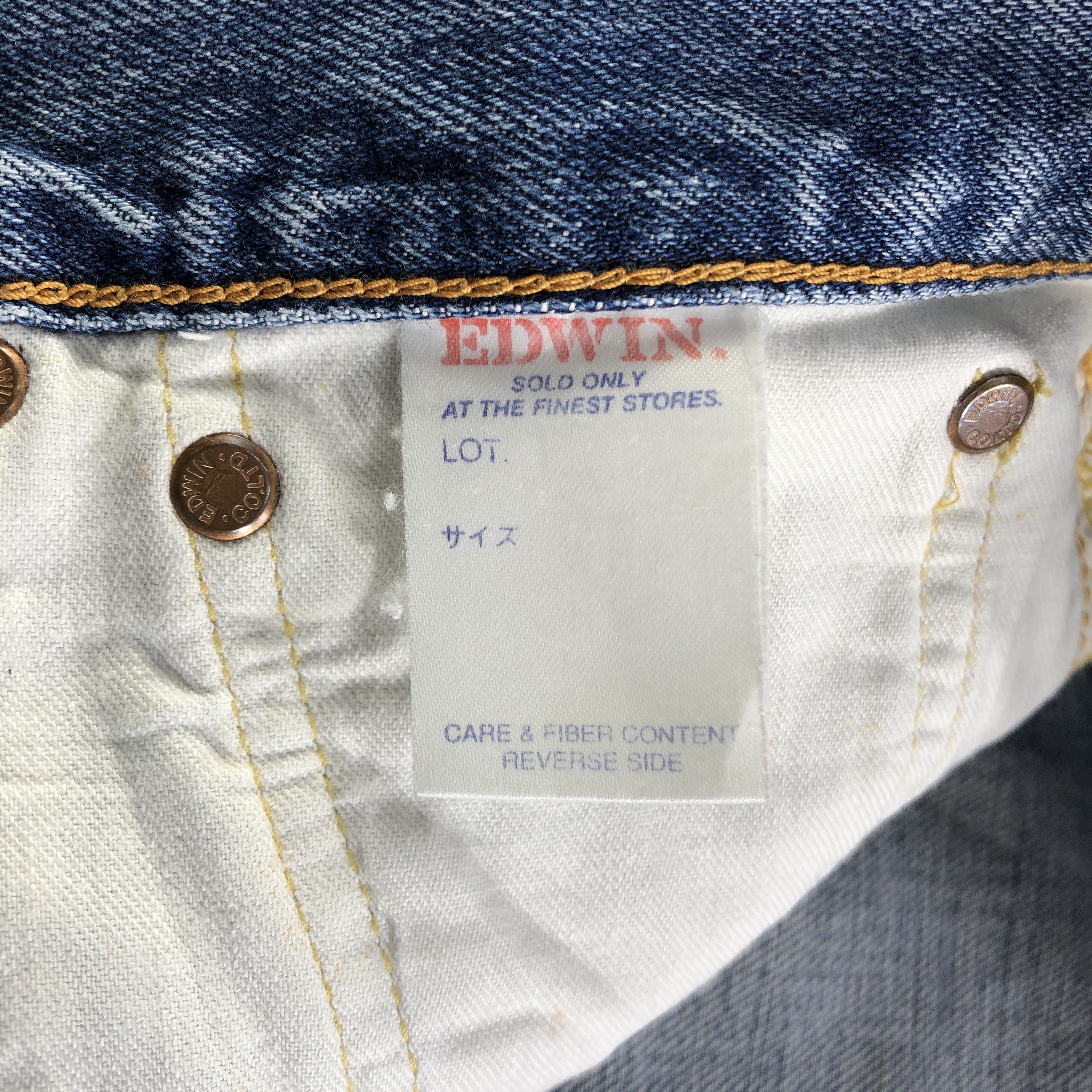 Edwin Vintage Blue Wash Edwin 505 Selvedge Jeans-JM3659 Size US 31 - 8 Thumbnail