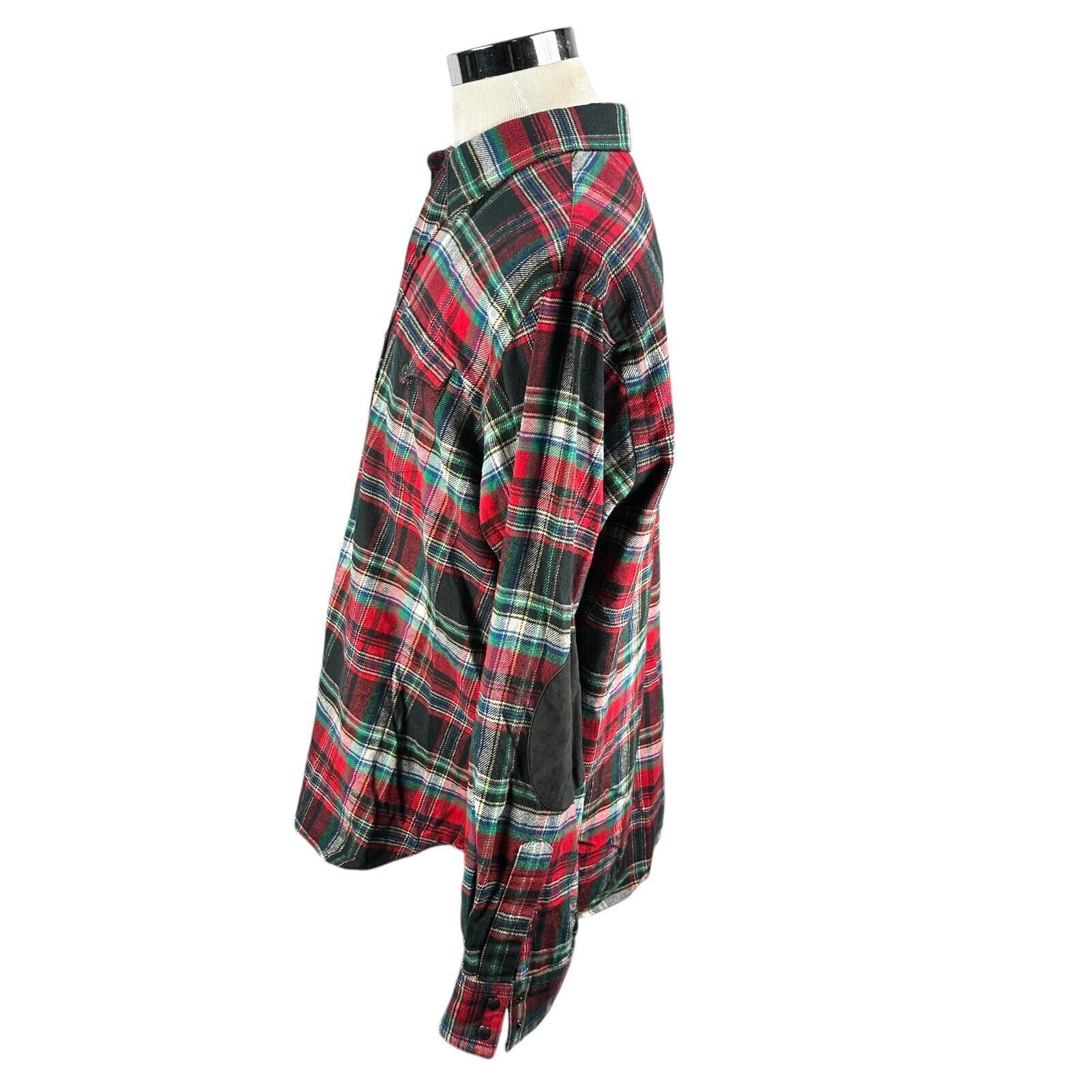 Polo Ralph Lauren Polo Ralph Lauren Western Flannel Shirt Mens XXL Red Plaid Size US XXL / EU 58 / 5 - 4 Thumbnail