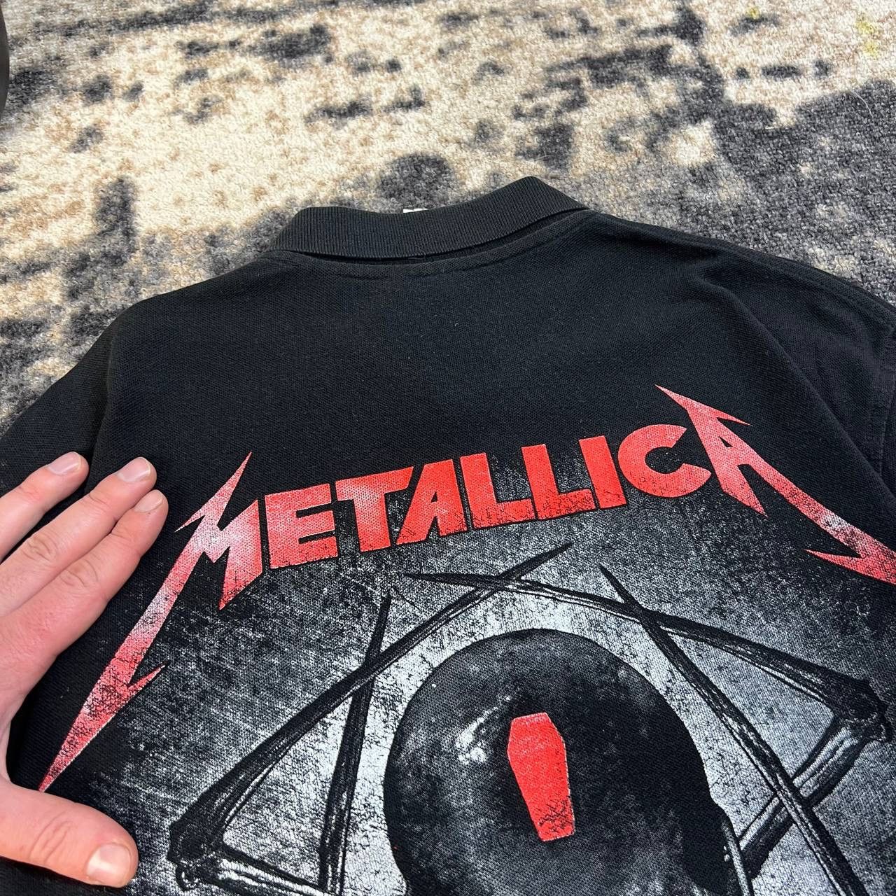 Metallica Metallica Vintage Y2K Big Logo Rock Band Polo T-Shirt Size US M / EU 48-50 / 2 - 3 Thumbnail