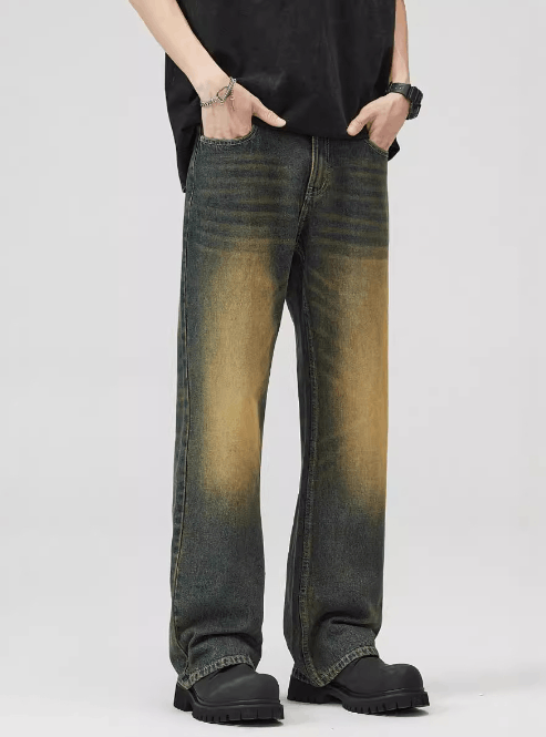 Japanese Brand × Jean Vintage American washed distressed bootcut jeans Size US 32 / EU 48 - 2 Thumbnail