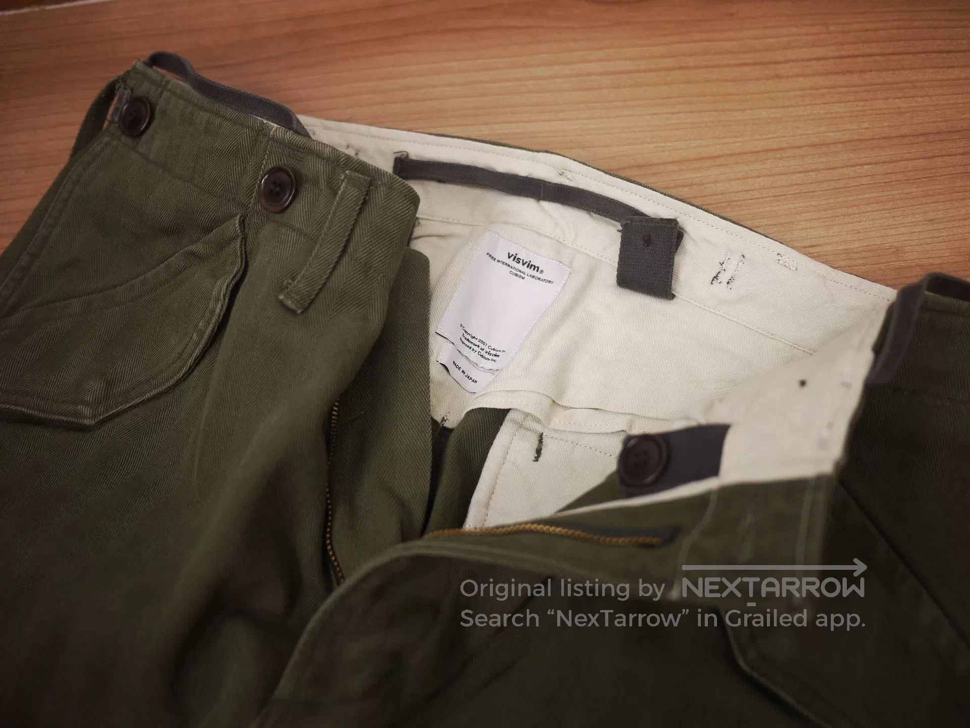 Visvim visvim eiger sanction herringbone olive pants. Size US 44 / EU 60 - 5 Thumbnail