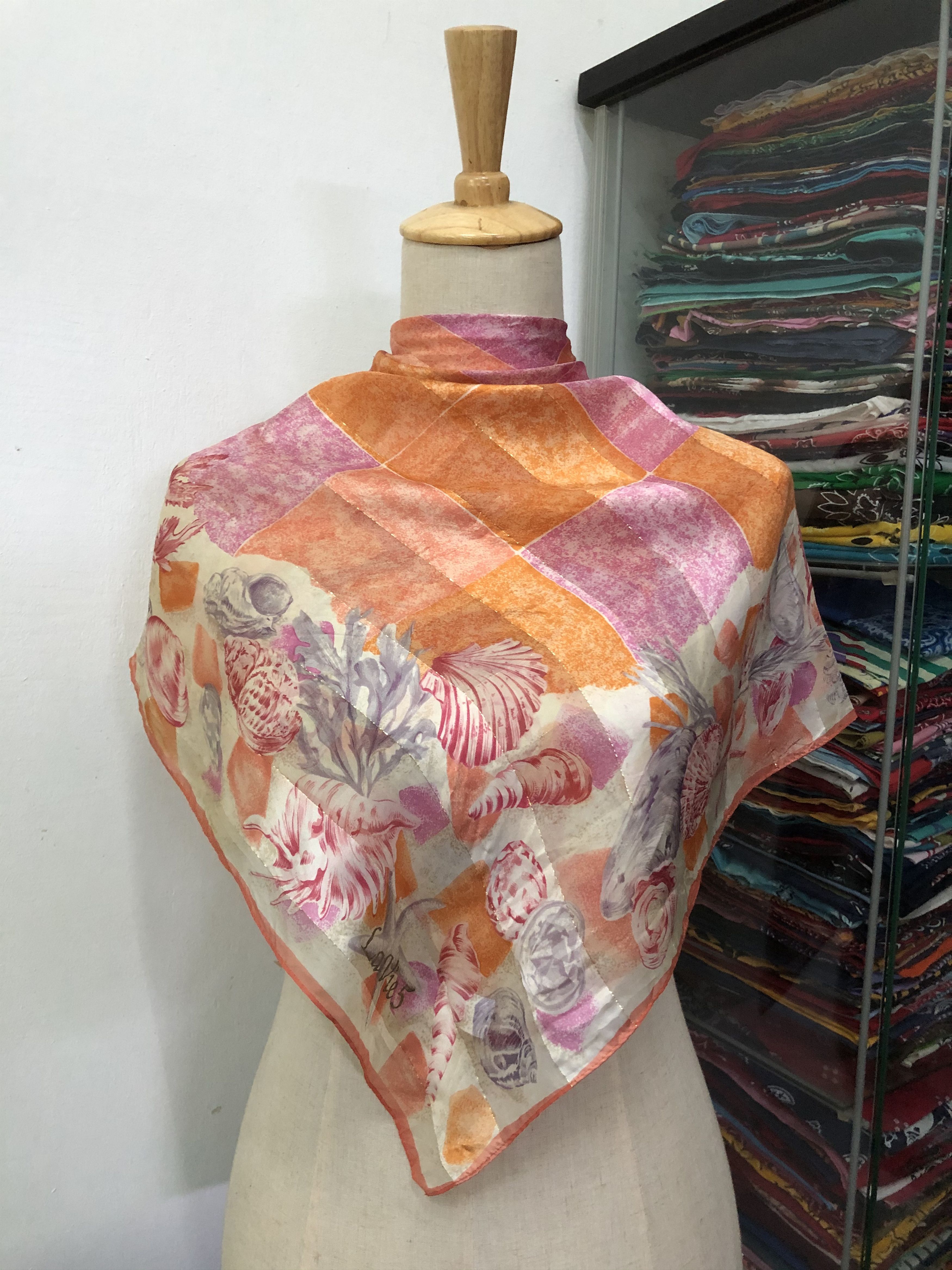 Vintage Vintage Silk Scarf Size ONE SIZE - 1 Thumbnail