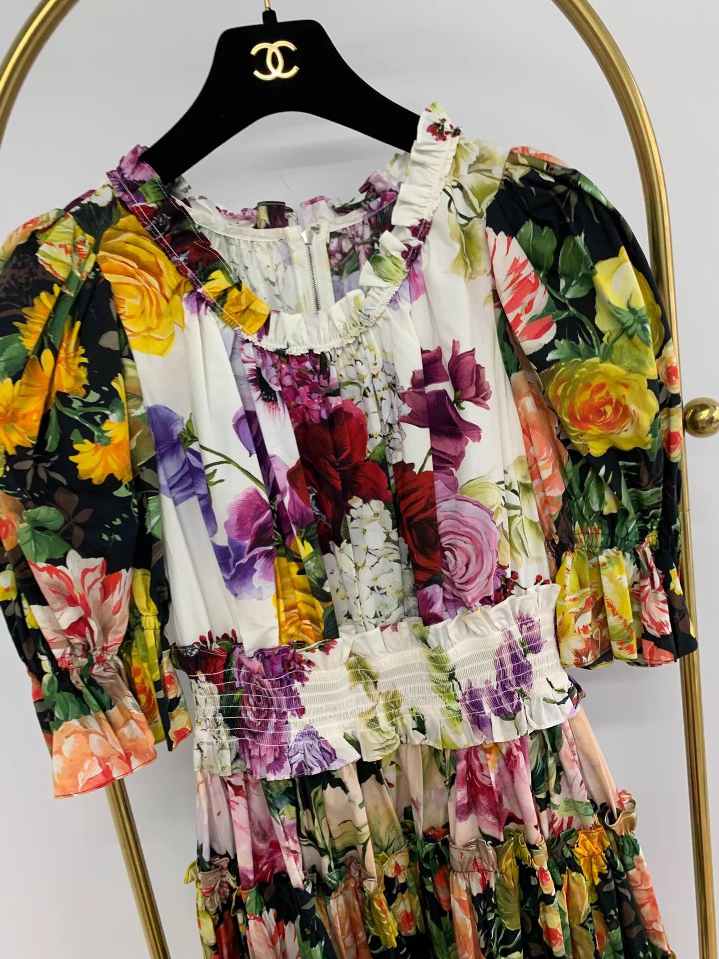 Dolce & Gabbana DG Colorful Floral Dress Size 42 New Size M / US 6-8 / IT 42-44 - 2 Thumbnail