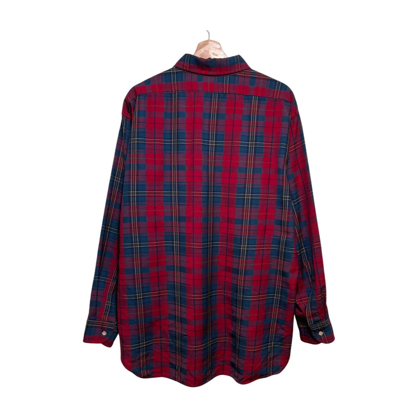 Pendleton × Vintage Vintage 90s Sir Pendleton Plaid Wool Button Shirt Size XL Size US XL / EU 56 / 4 - 3 Thumbnail