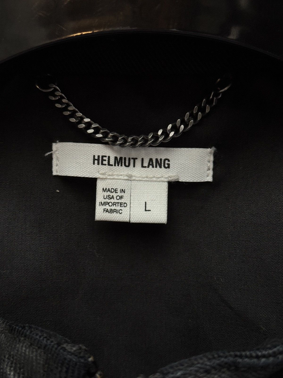 Helmut Lang Helmut Lang Waxed Cotton Black Asymmetrical Jacket Large Size US L / EU 52-54 / 3 - 4 Thumbnail
