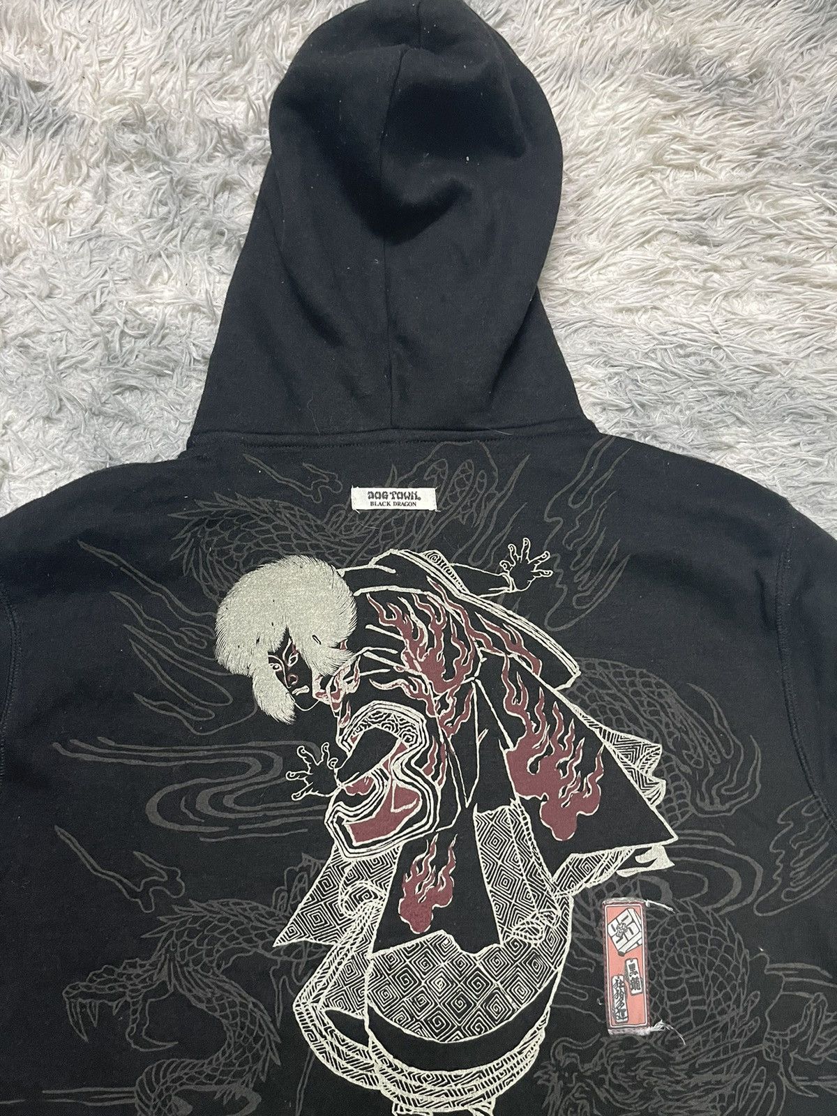 Dogtown 2000s DOG TOWN BLACK DRAGON HOODIE JACKET RARE DESIGN Size US XL / EU 56 / 4 - 18 Thumbnail