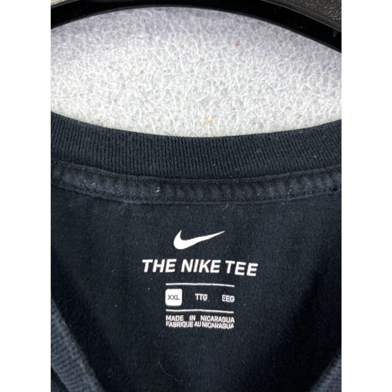 Nike VINTAGE Nike Shirt Adult 2XL Black Logo Crew Neck Short Sleeve Sports Retro Mens Size US XXL / EU 58 / 5 - 7 Thumbnail