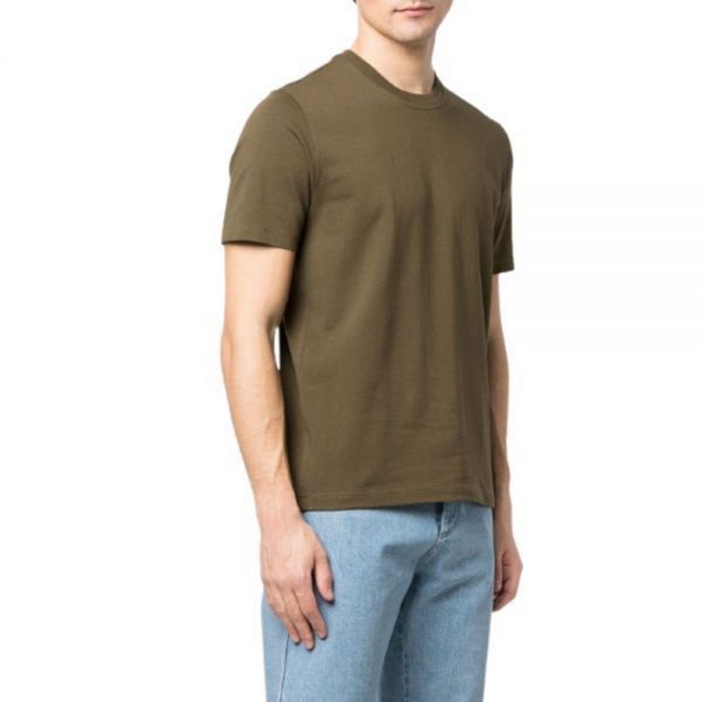 Bottega Veneta BOTTEGA VENETA Sunrise olive green cotton t-shirt Medium q Size US M / EU 48-50 / 2 - 2 Thumbnail