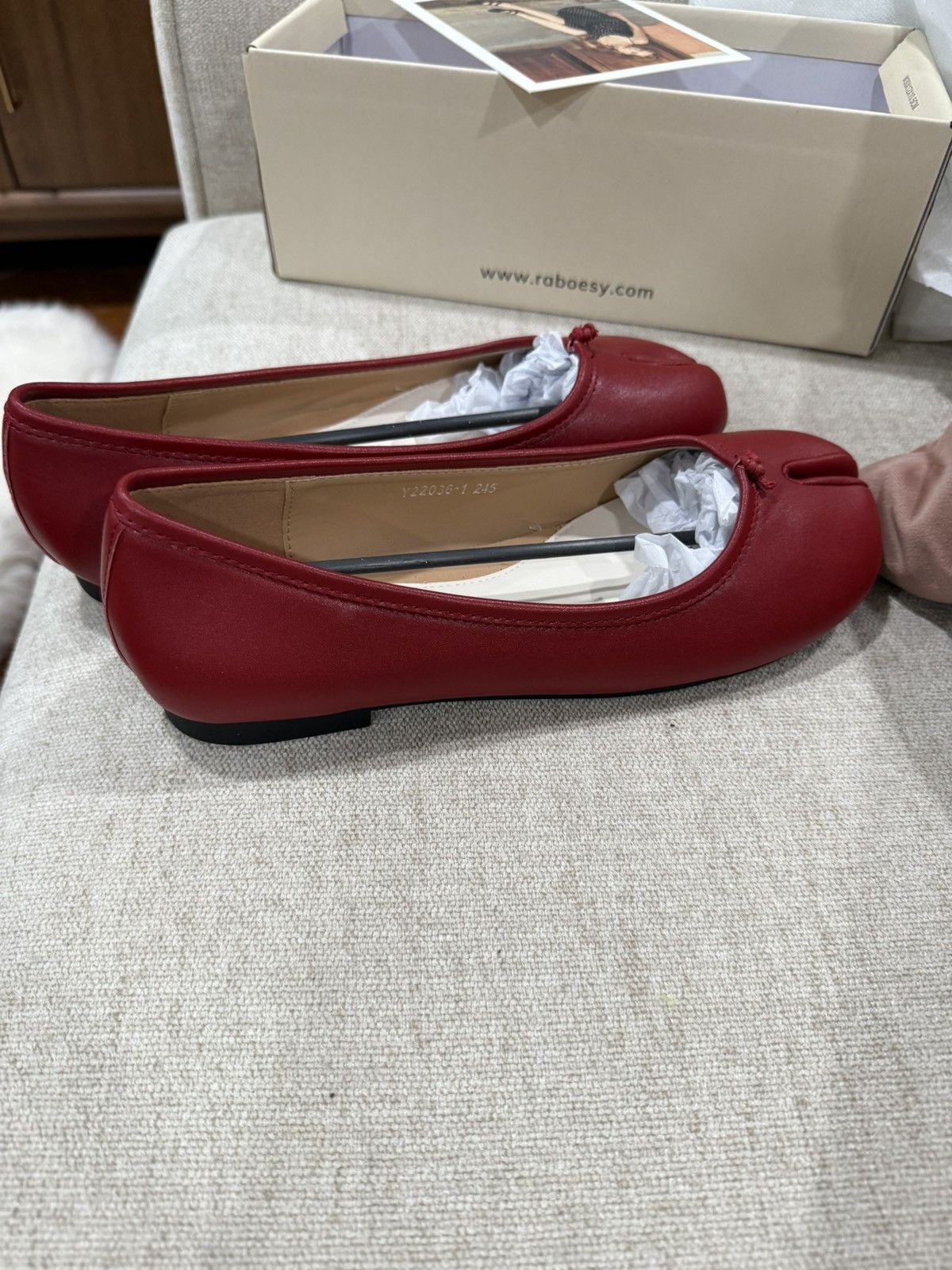 Tabi Footwear red tabi flats womens 8 Size US 8 / IT 38 - 1 Thumbnail