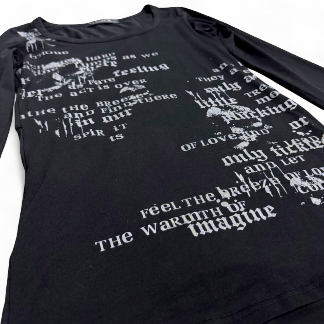 Japanese Brand Punk Distressed Spiderweb Graphic Longsleeve Top Size S / US 4 / IT 40 - 3 Thumbnail