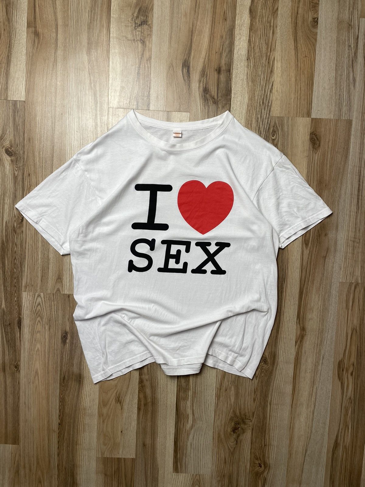 Band Tees ❤️ I Love Sex Humor Art Vintage Tee Size US M / EU 48-50 / 2 - 1 Thumbnail