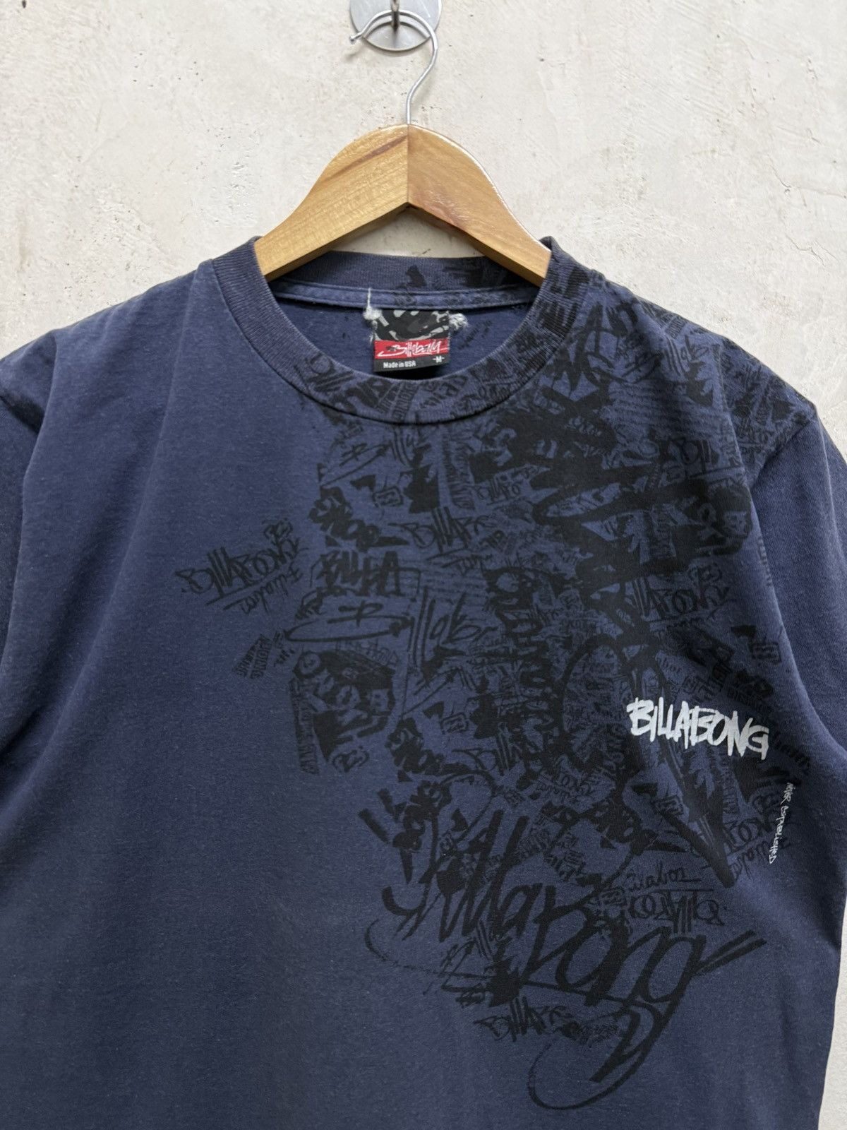 Billabong 2000s Billabong Script y2k Tee Size US M / EU 48-50 / 2 - 2 Thumbnail