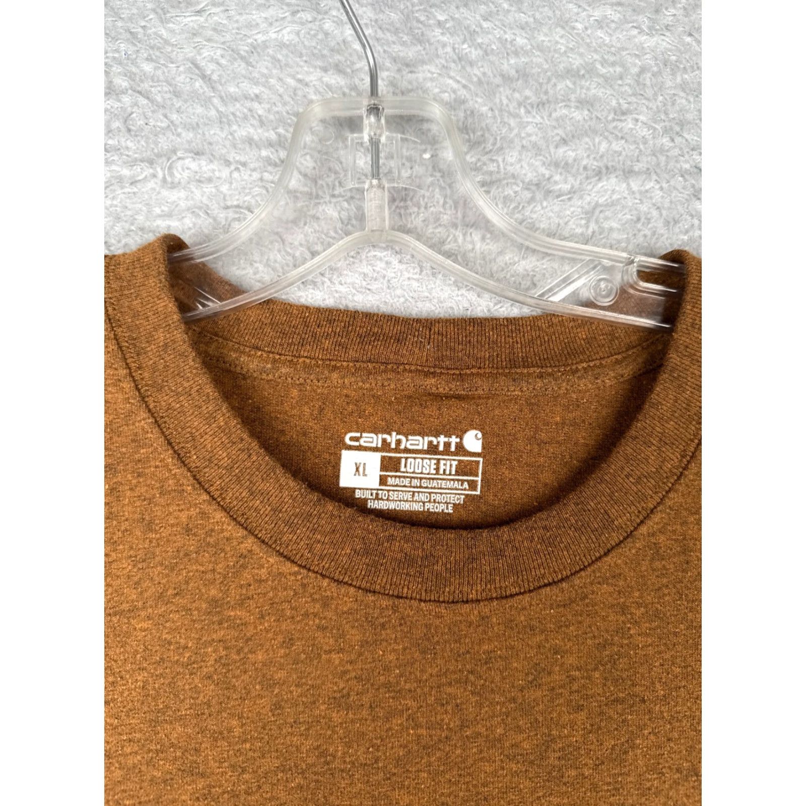 Carhartt Carhartt Shirt Men Extra Large Brown Short Sleeve Pocket Crew Neck Cotton Blend Size US XL / EU 56 / 4 - 7 Thumbnail