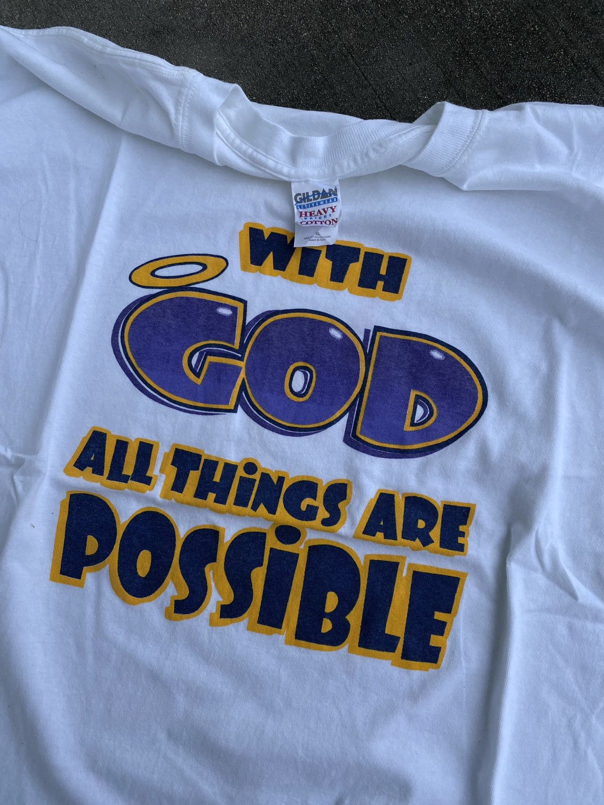 Vintage Vintage God Humor Wording Size US L / EU 52-54 / 3 - 1 Thumbnail