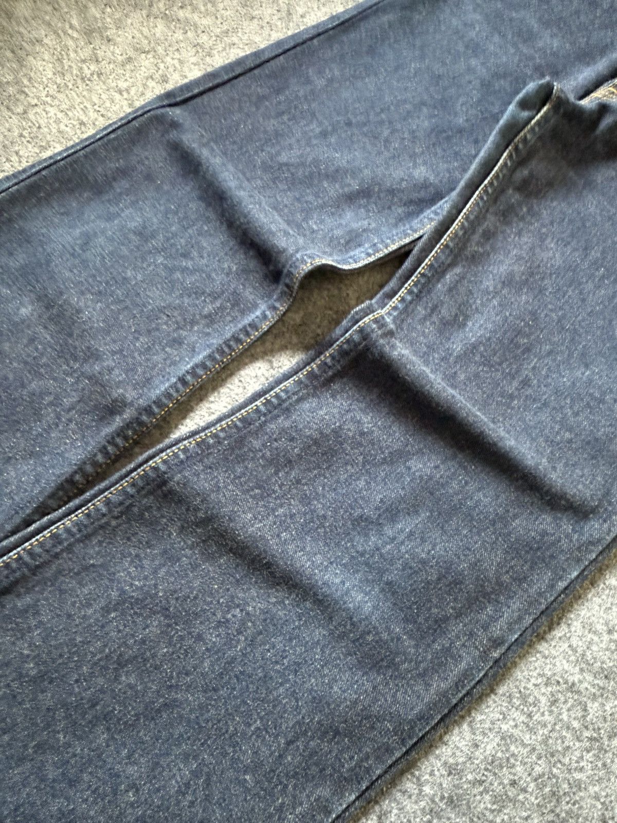 Levi's × Vintage Vintage Levis 517 Indigo Raw Flare Bootcut Jeans Size US 27 - 6 Thumbnail