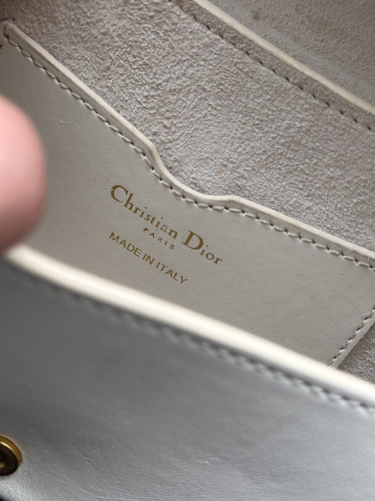 Christian Dior Monsieur Christian Dior Bobby East-West Bag - Latte Box Calfskin Size ONE SIZE - 13 Thumbnail