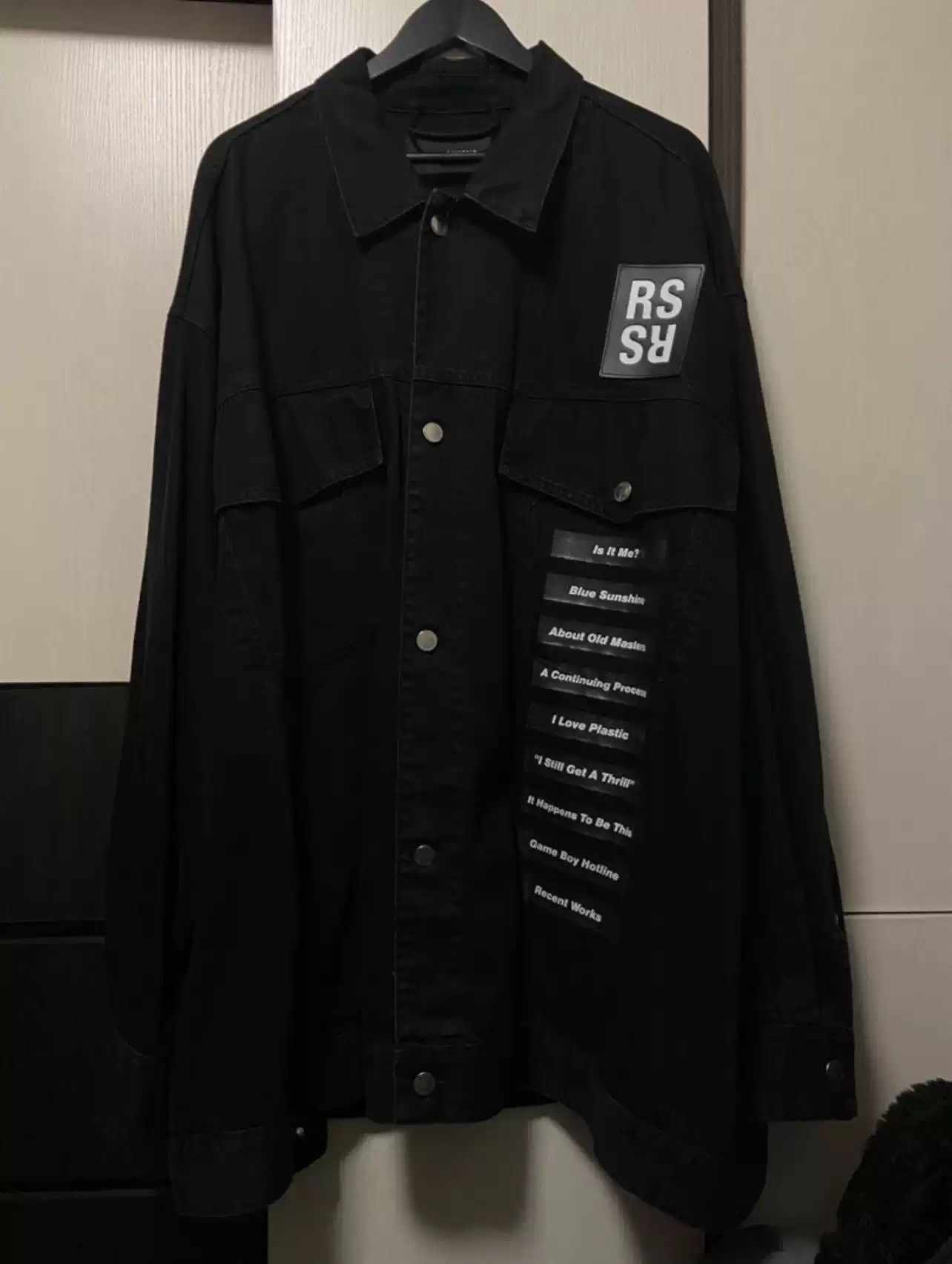 Raf simons floral denim jacket jacket