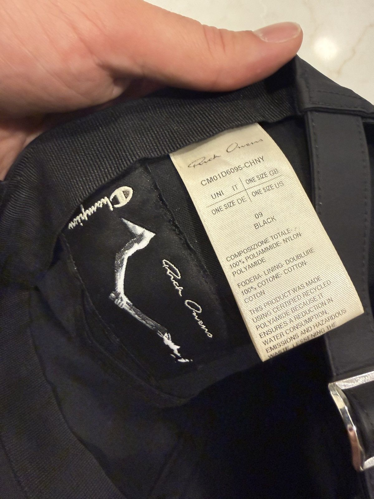 Champion × Rick Owens Rick Owens X Champion baseball hat Size ONE SIZE - 7 Thumbnail