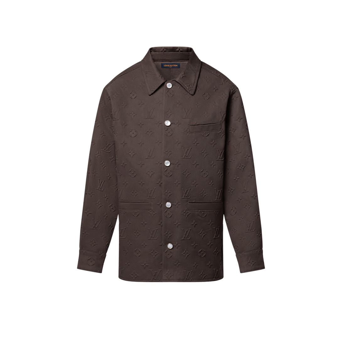 Louis Vuitton Fashion Show Monogram Embossed Overshirt Size US L / EU 52-54 / 3 - 2 Thumbnail