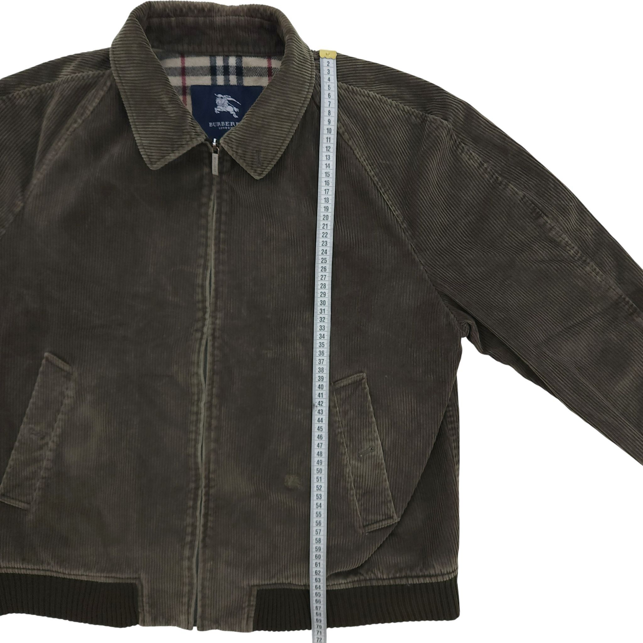 Burberry Burberry London Green Nova Check Corduroy Bomber Jacket XL Size US XL / EU 56 / 4 - 13 Thumbnail