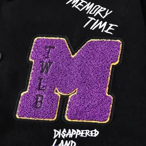 Other MONEY Embroidery Patch Graphic Black Varsity Jacket Size US M / EU 48-50 / 2 - 4 Thumbnail
