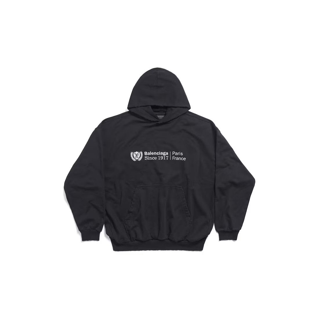 o1mt1gz0225 Institutional Hoodie Medium Fit in Black