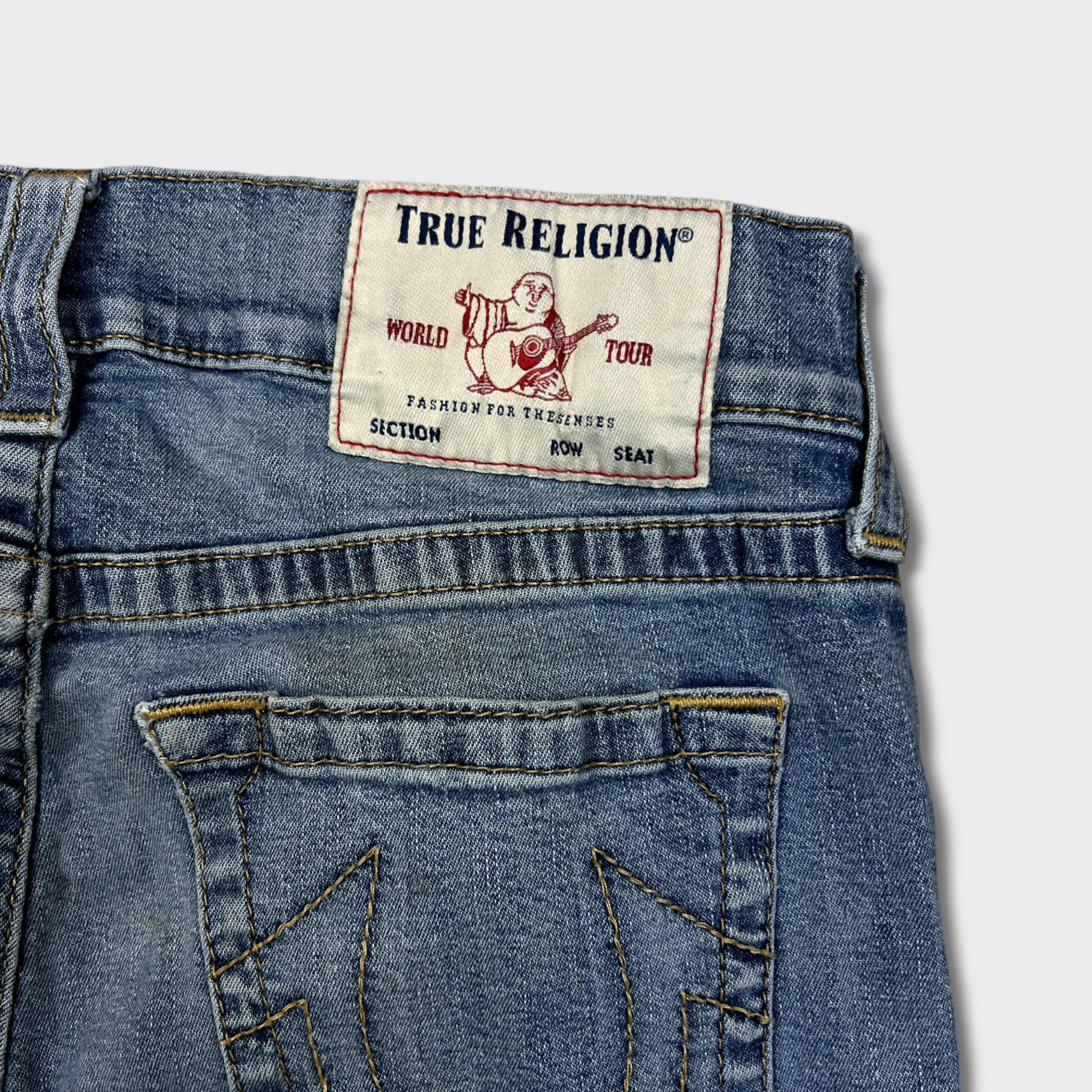 True Religion × Vintage True Religion Jeans 30x29 Ricky Relaxed Straight Denim Pants Size US 30 / EU 46 - 9 Thumbnail