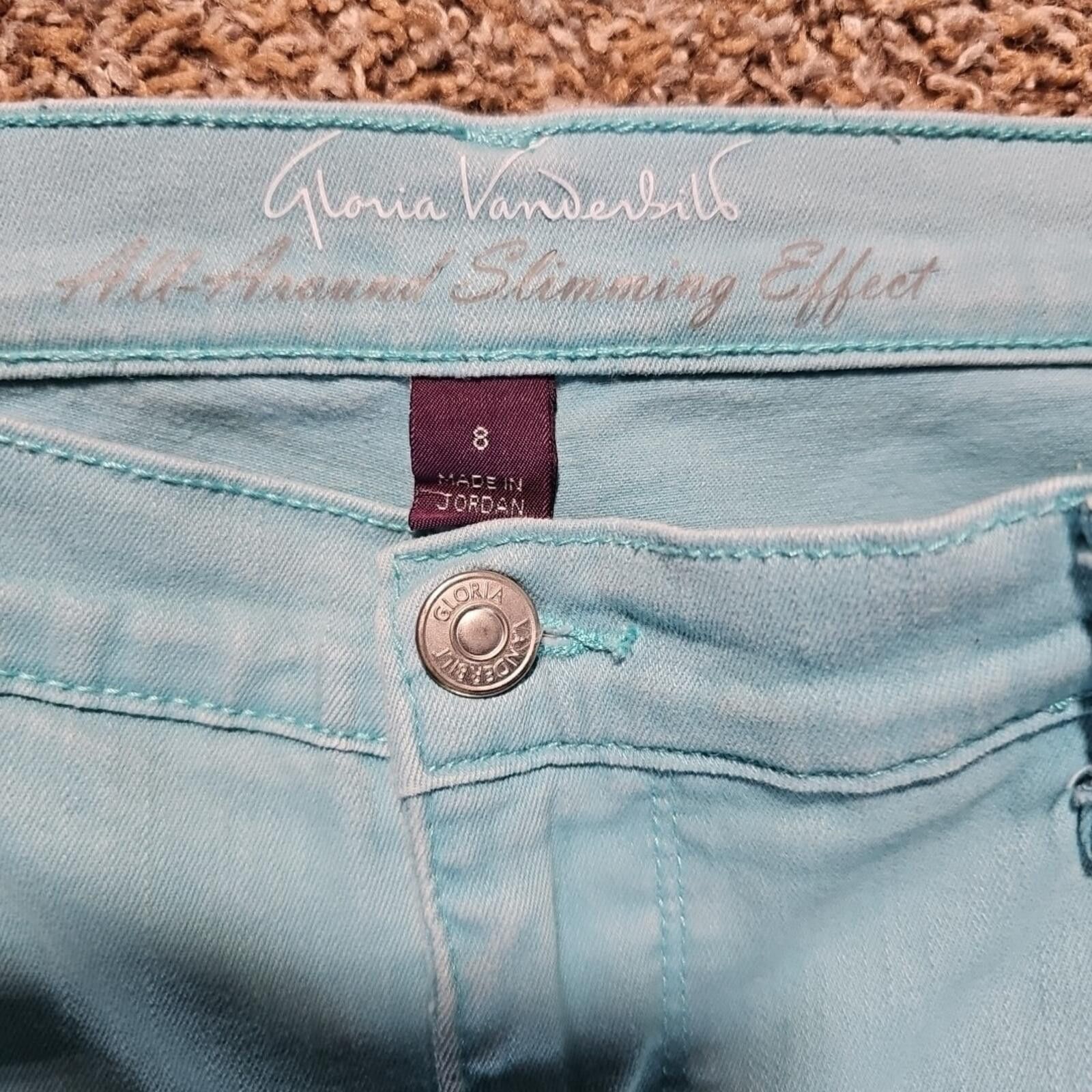 Other Gloria Vanderbilt All Around Slimming Amanda Blue Capris Sz8 Size 30" / US 8 / IT 44 - 3 Thumbnail