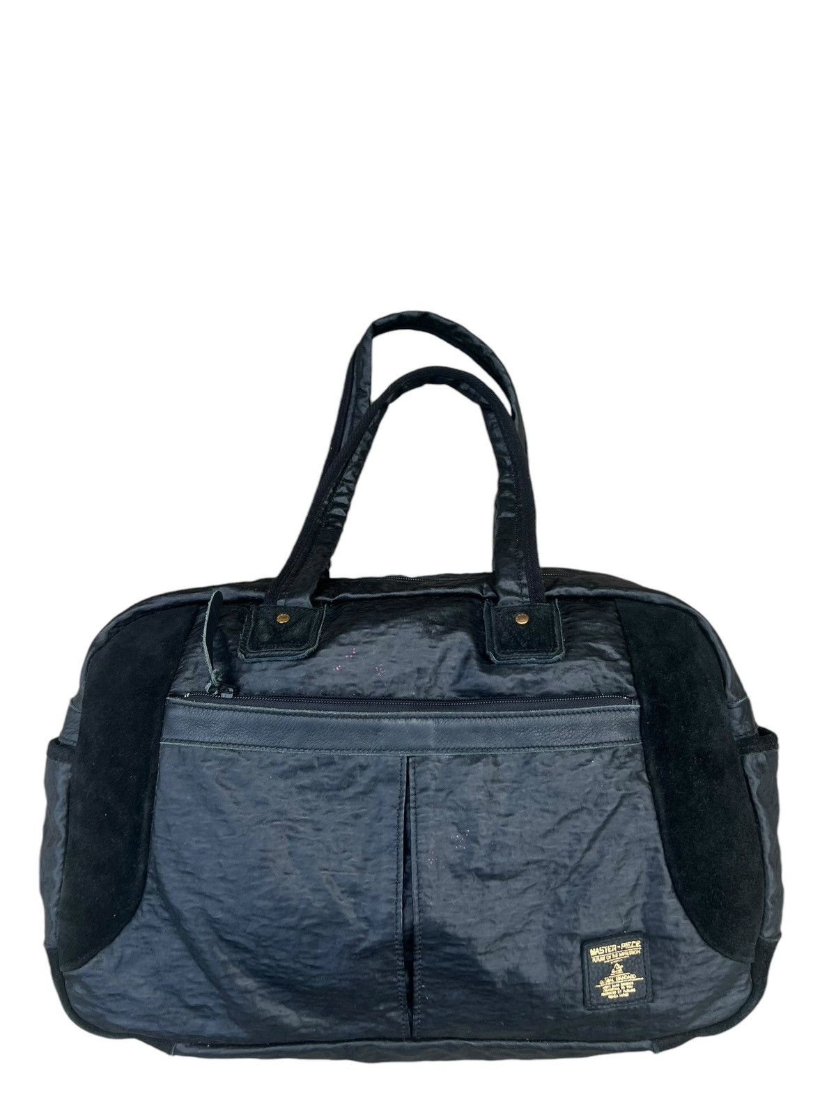 Leather Vintage Masterpiece Japan Suede Leather Wax Nylon Boston Bag Size ONE SIZE - 5 Thumbnail