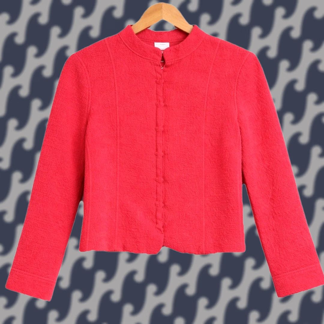 Talbots VINTAGE Talbots Cardigan Jacket Wool Pink Women’s Size L 90s Hong Kong Women Size L / US 10 / IT 46 - 1 Thumbnail
