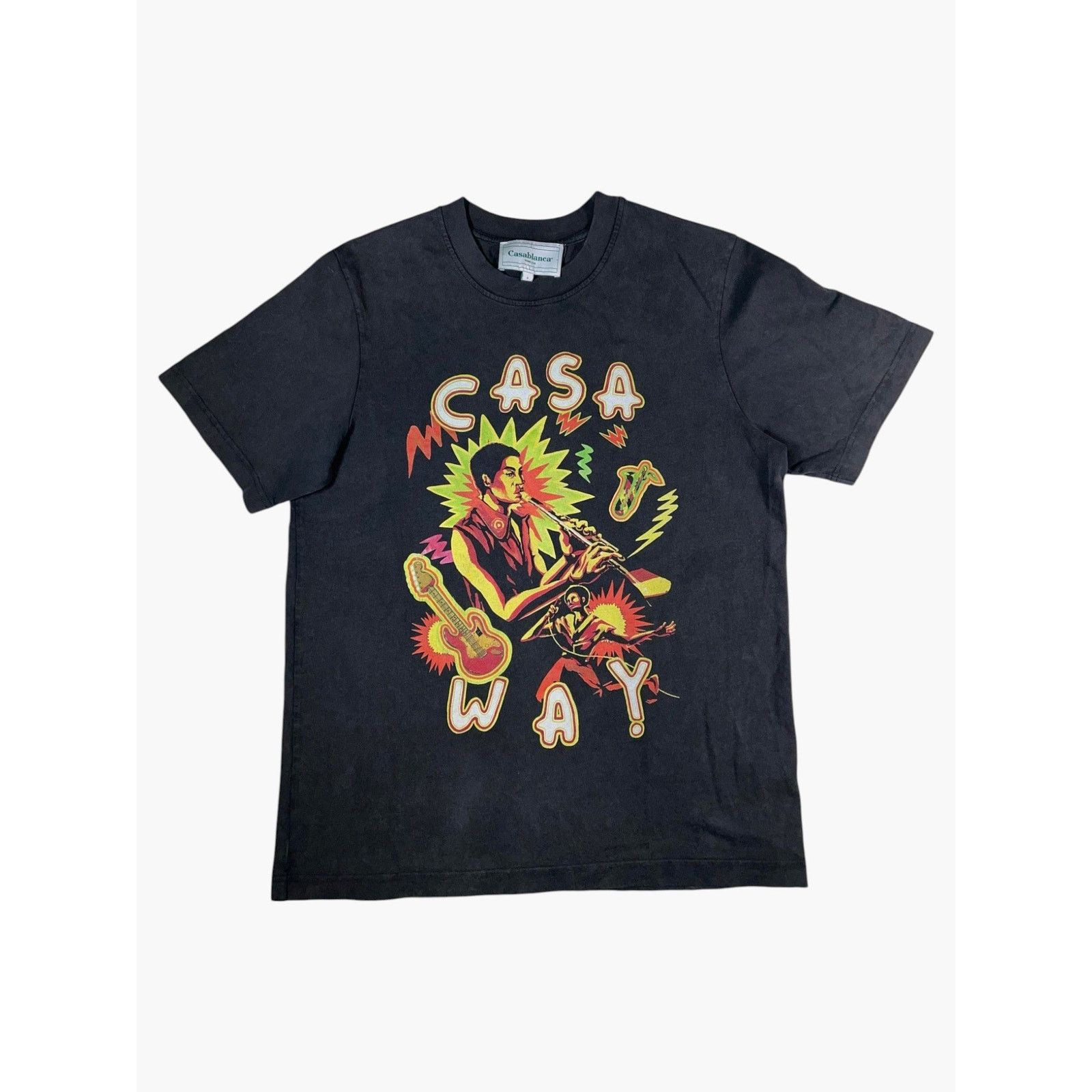 Casablanca Casablanca Casa Way Black Wash Tee Size US S / EU 44-46 / 1 - 1 Thumbnail