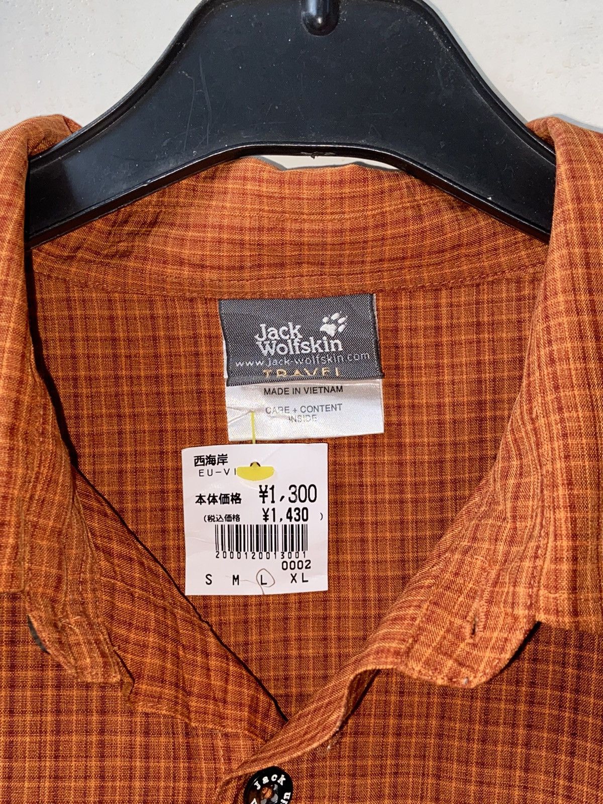 Jack Wolfskin Jack Wolfskin Orange Short Shirt Size US XXL / EU 58 / 5 - 6 Thumbnail