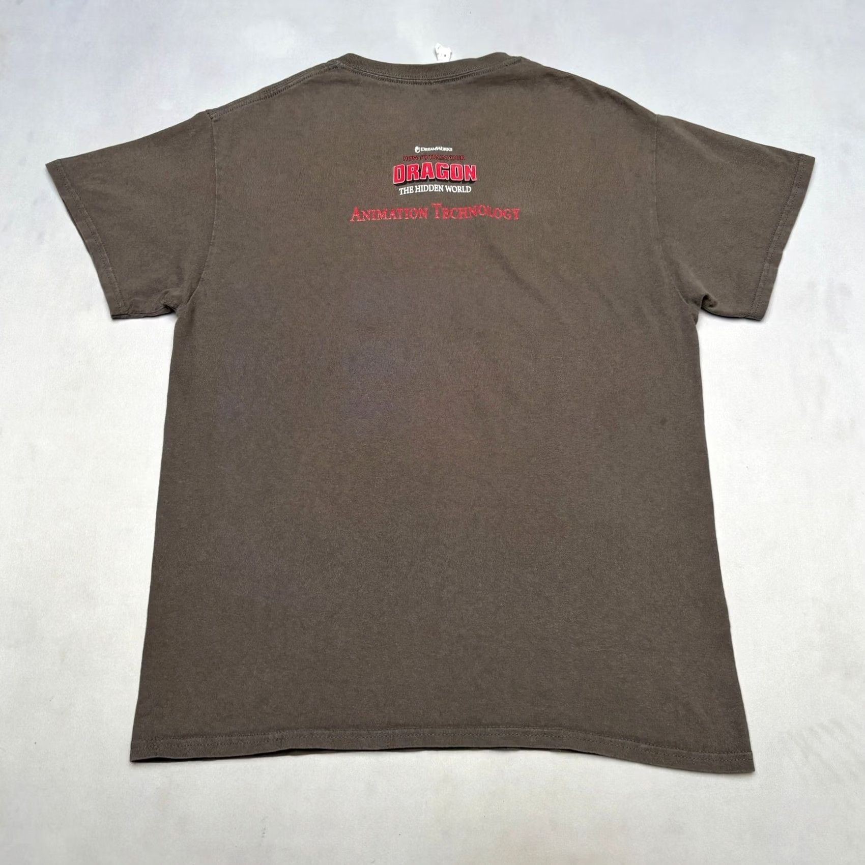 Gildan Dreamworks How to Train Your Dragon Cast & Crew Tee Shirt M Animation Shirt Men Brown Woven Gildan Size US M / EU 48-50 / 2 - 3 Thumbnail