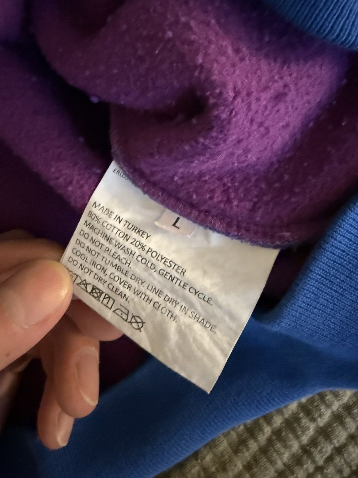 ERL ERL Purple & Blue Swirl Hoodie Size US L / EU 52-54 / 3 - 4 Thumbnail