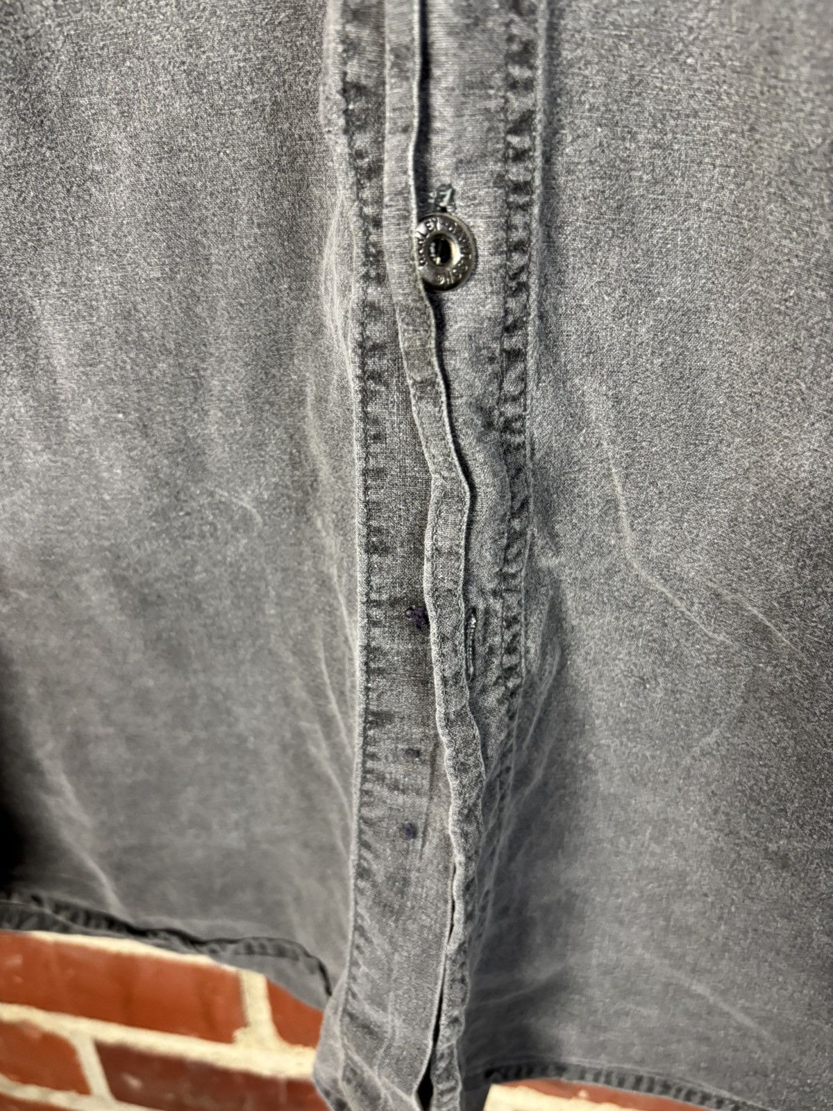 Harley Davidson Harley Davidson Embroidered Grey Button Down Shirt Adult XL Size US XL / EU 56 / 4 - 3 Thumbnail