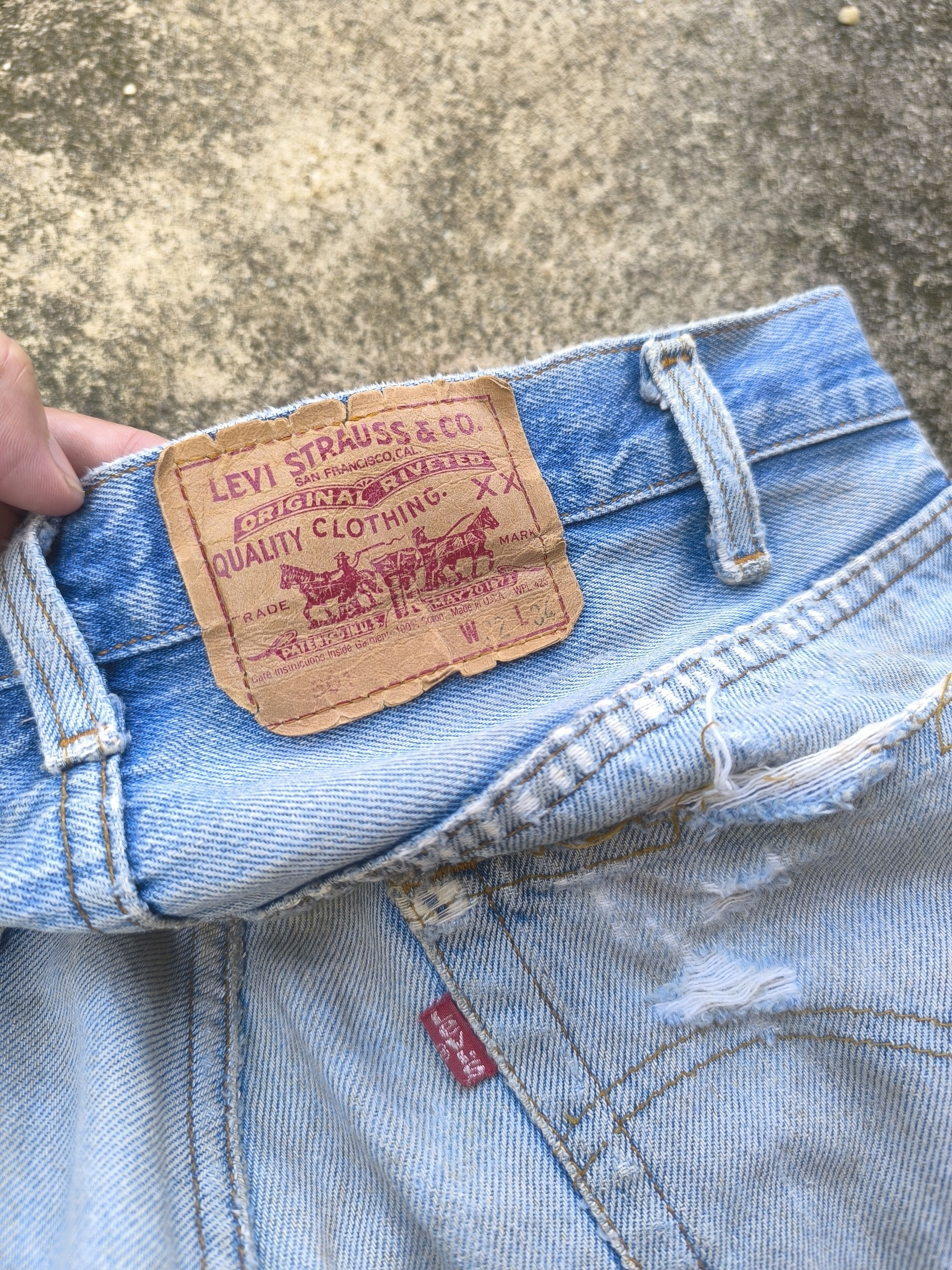 Levi's × Vintage 90s VINTAGE LEVIS 501 made in USA Size US 32 / EU 48 - 10 Thumbnail
