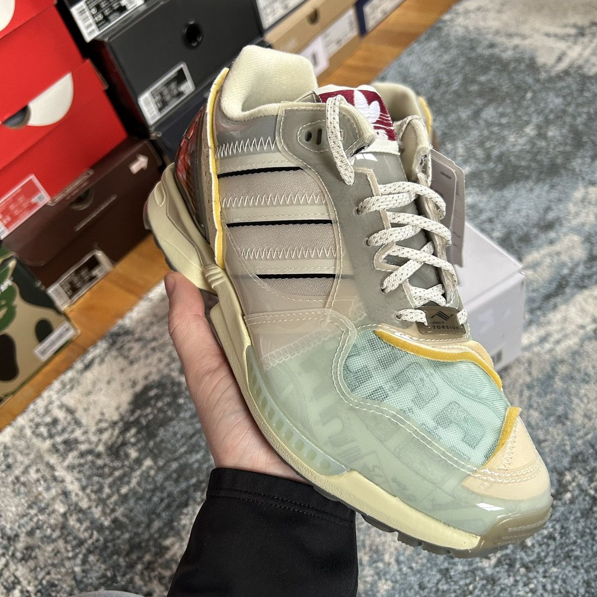 adidas gazelle silver green womens Adidas Mens ZX6000 'X-Ray Inside Out' Shoes
